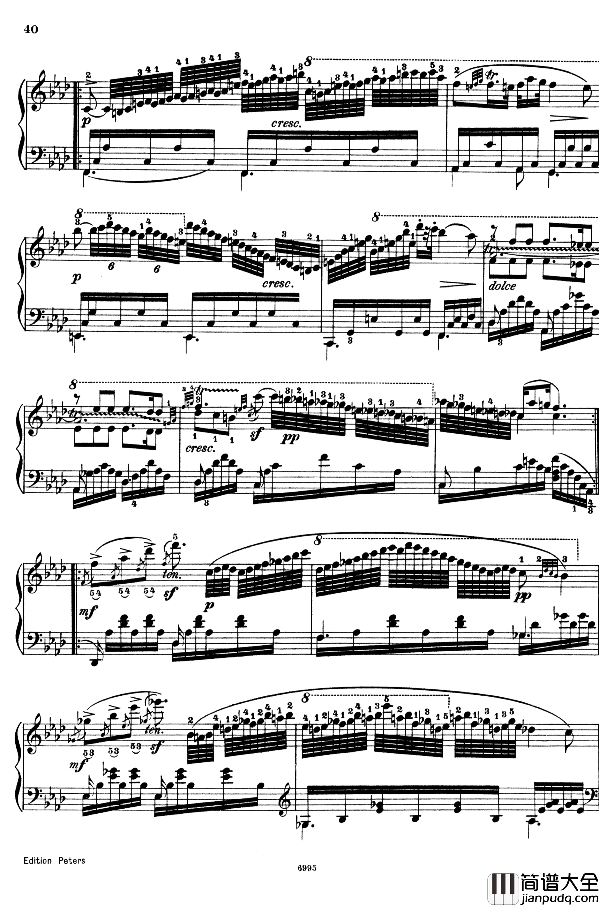 车尔尼练习曲钢琴谱_Op.365_No.15_车尔尼_Czerny