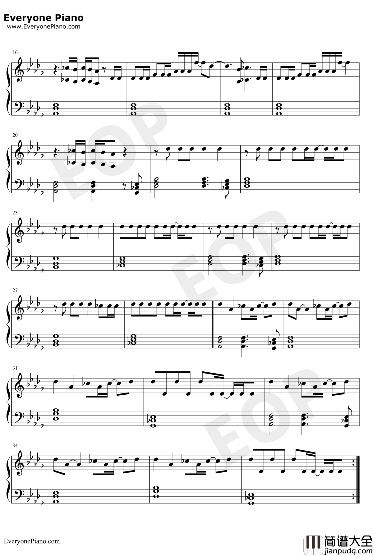 Dumb_Blonde钢琴谱_AvrilLavigne