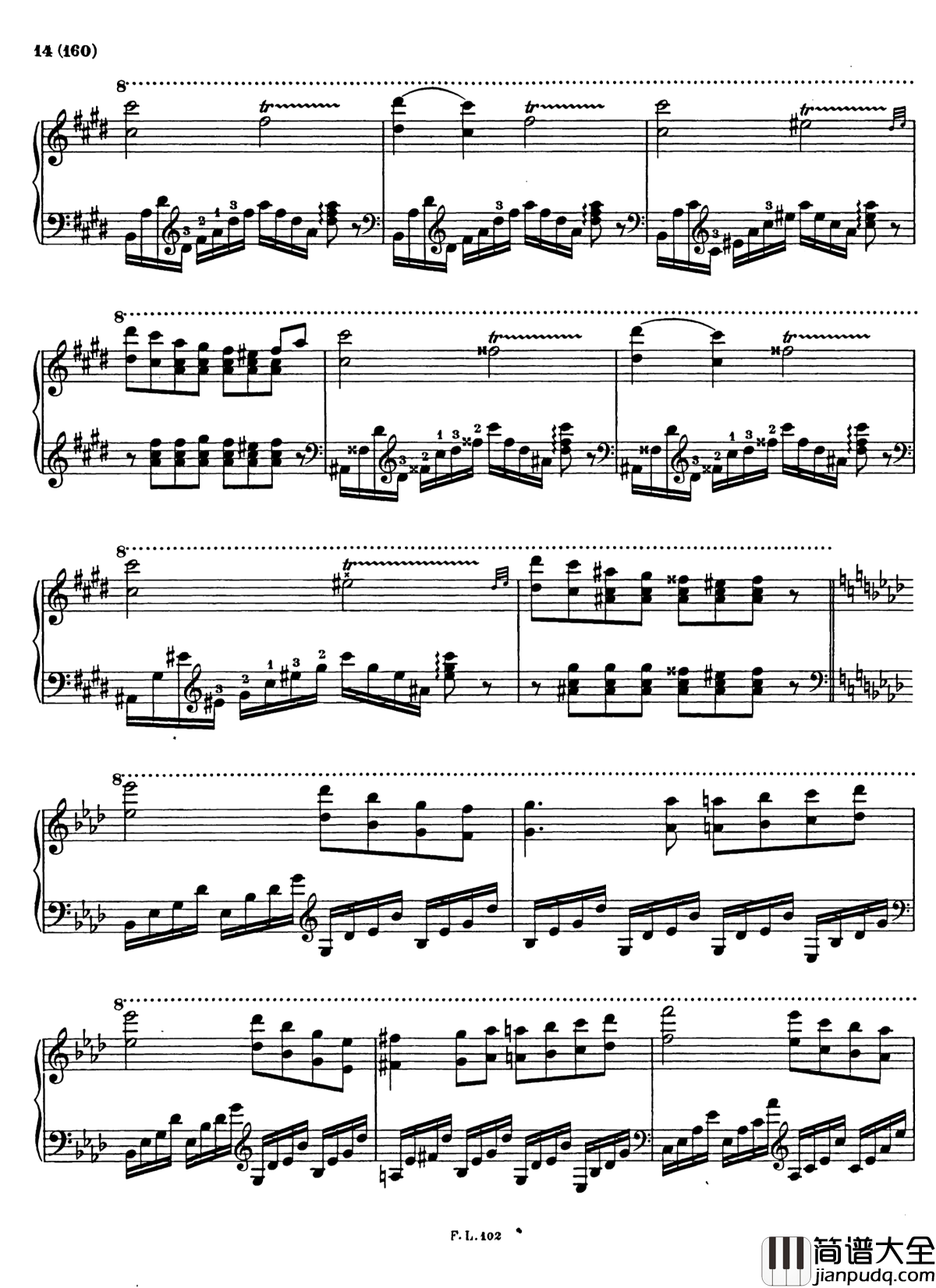梅菲斯特圆舞曲__第三首_S.216钢琴谱_李斯特