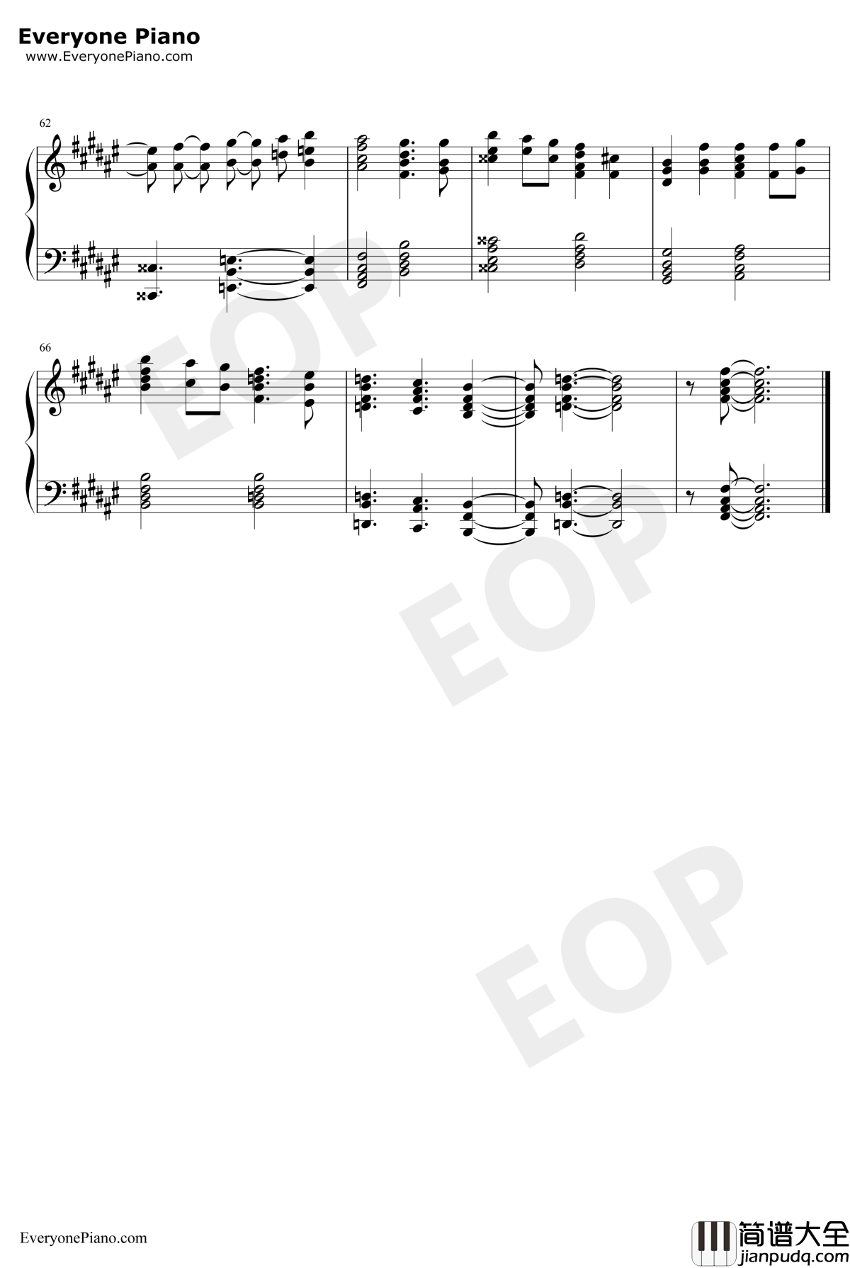 Catch_up_latency钢琴谱_UNISON_SQUARE_GARDEN_强风吹拂OP