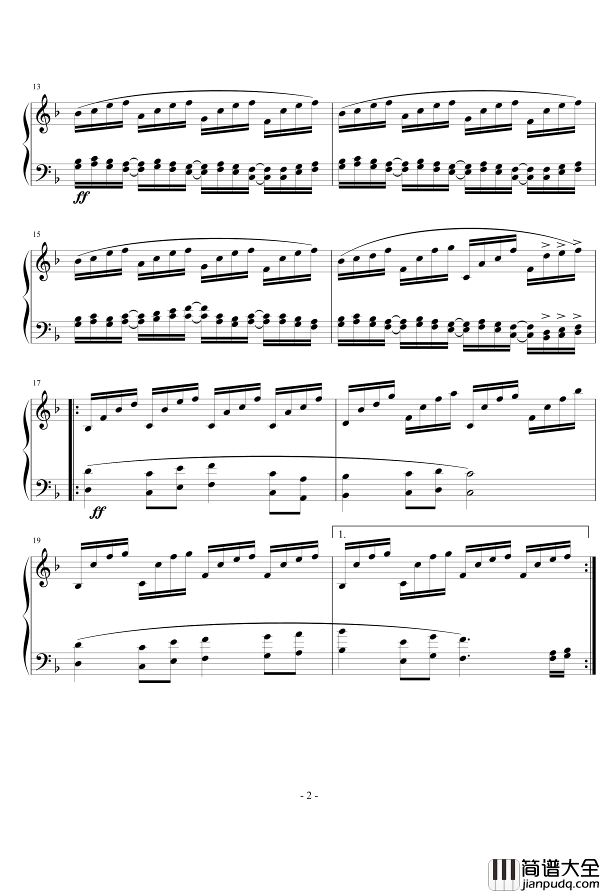 扭曲的时间钢琴谱_后段_冒险岛