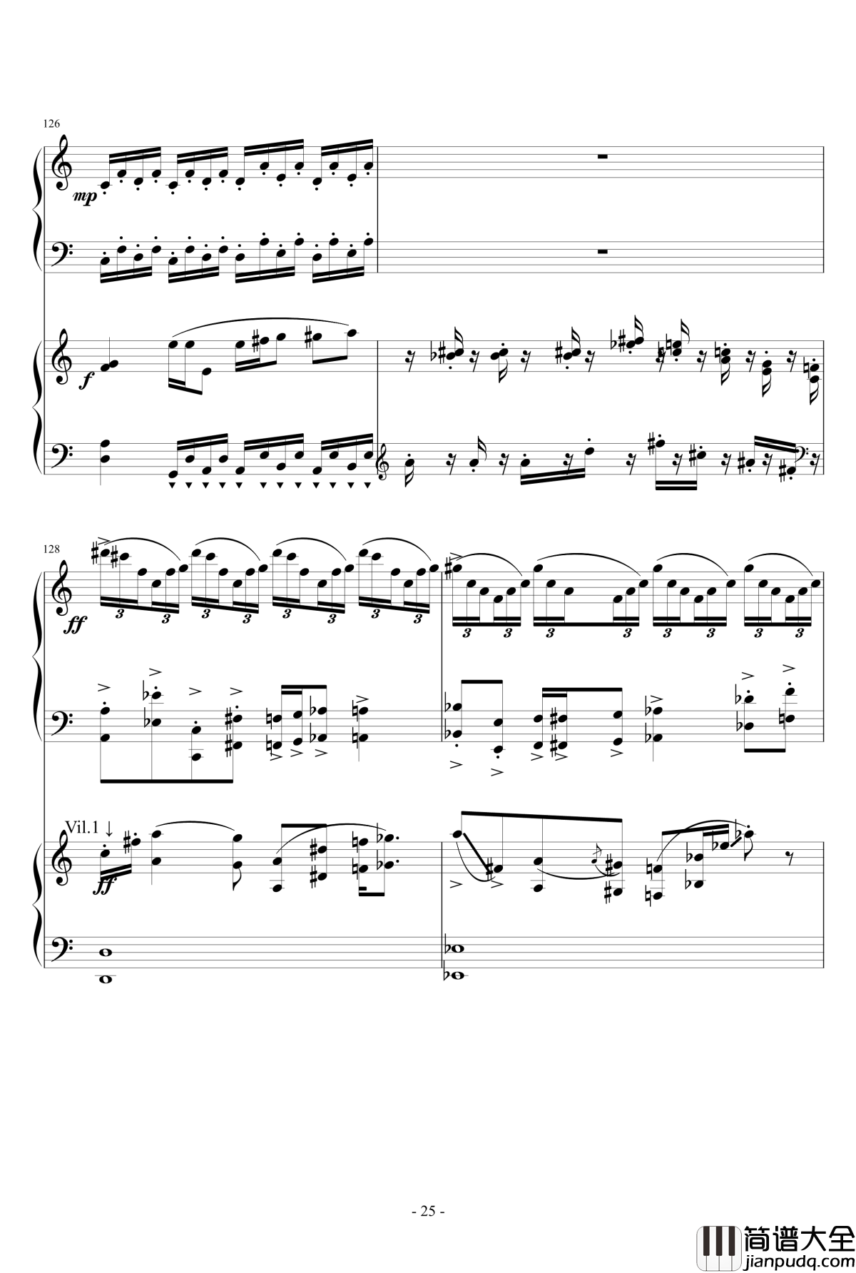 小温狂想曲2.12钢琴谱_旅游协奏曲_一个球