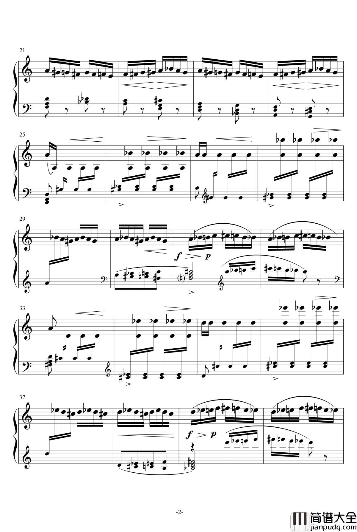 野蜂飞舞钢琴谱_钢琴曲_里姆斯基_柯萨科夫