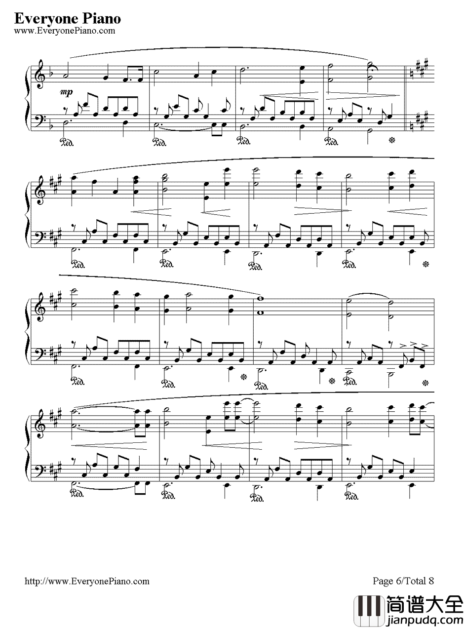 The_Portrait钢琴谱_JamesHorner_泰坦尼克号纯钢琴曲