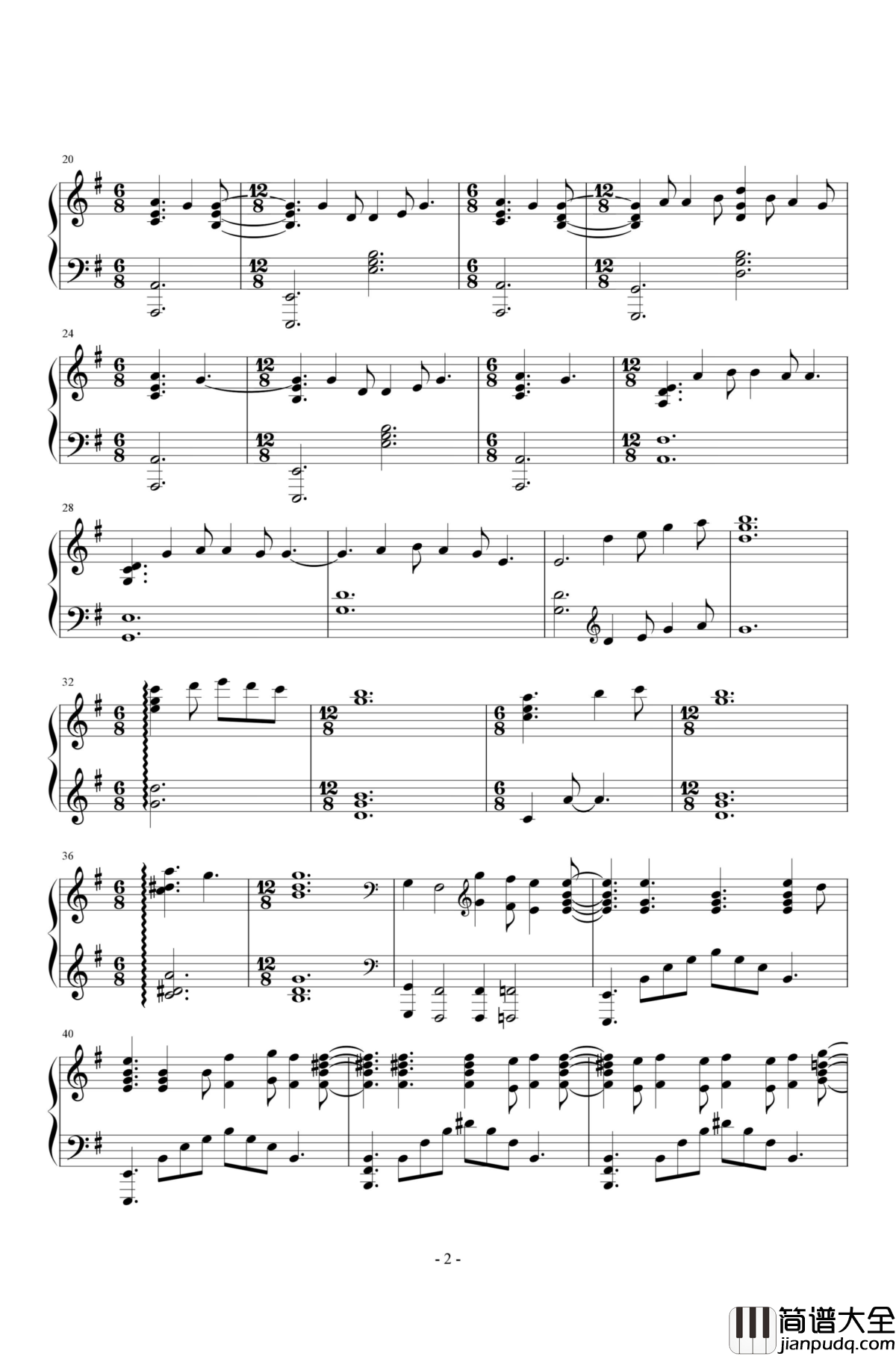 爱乐之城主题曲钢琴谱_爵士版