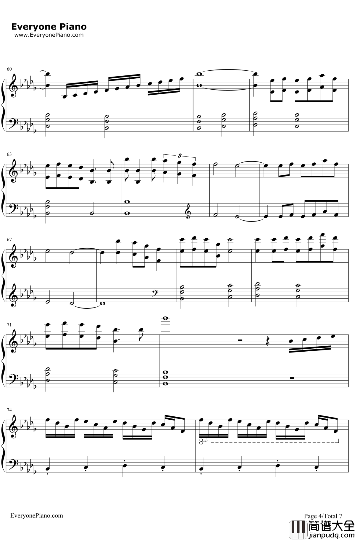 Merry_Christmas_Mr.Lawrence钢琴谱_HikaruUtada_FYI_圣诞歌曲