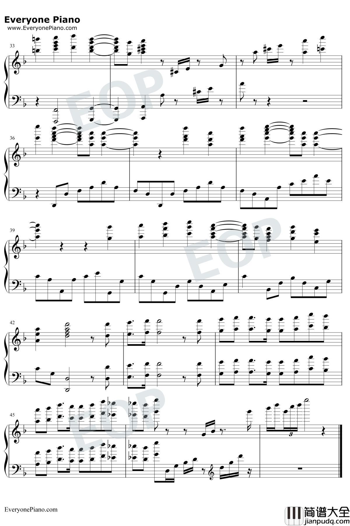 出埃及记钢琴谱_马克西姆_大师级的史诗作品