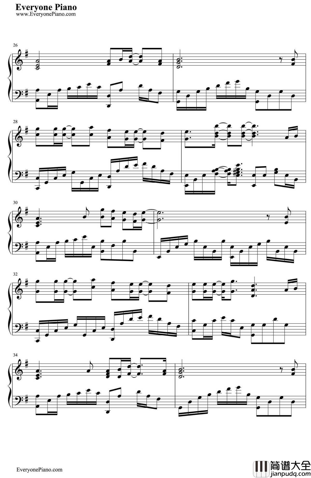 剑心钢琴谱_张杰_古剑奇谭片头曲