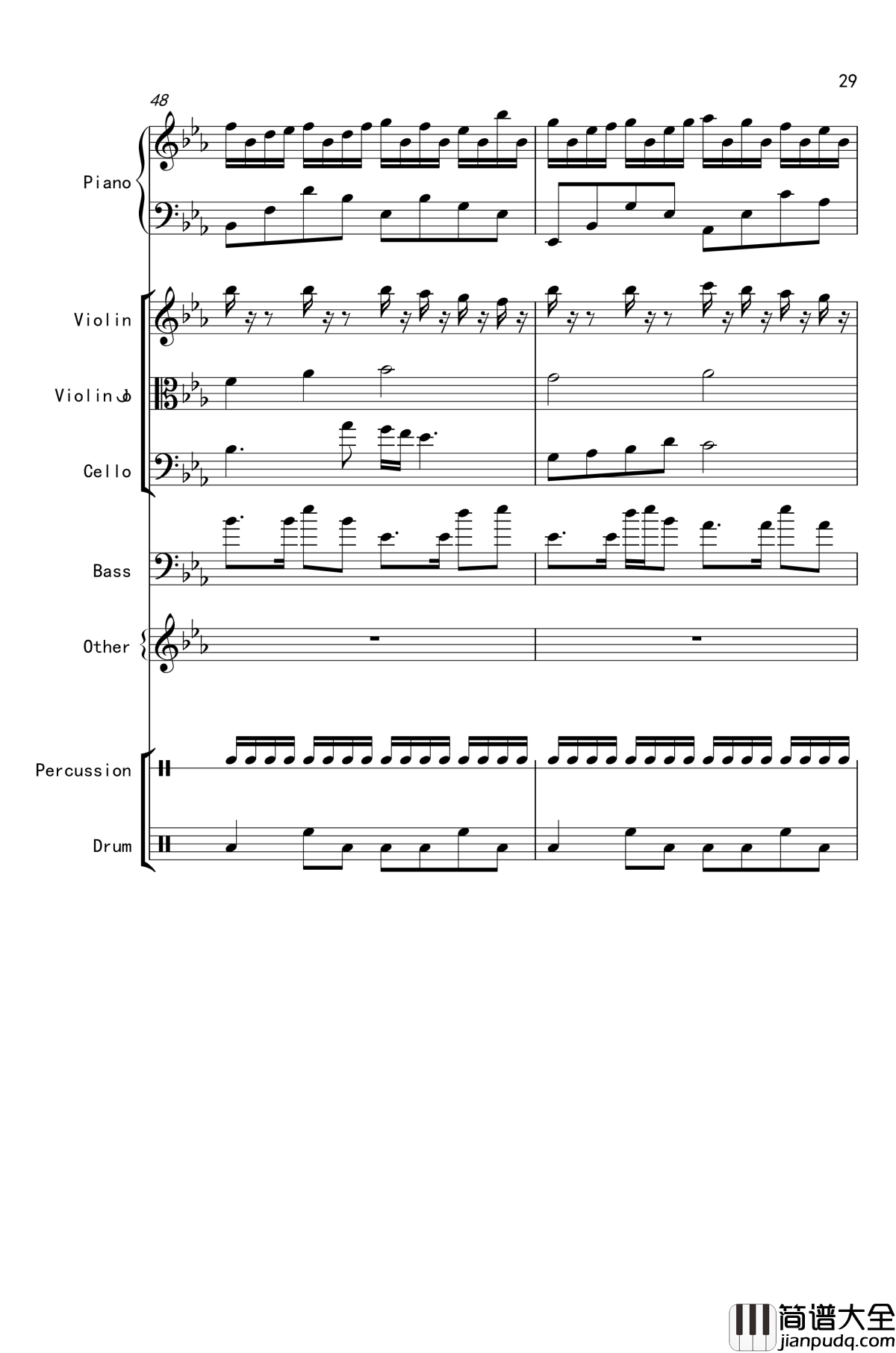克罗地亚舞曲钢琴谱_马克西姆_Maksim·Mrvica