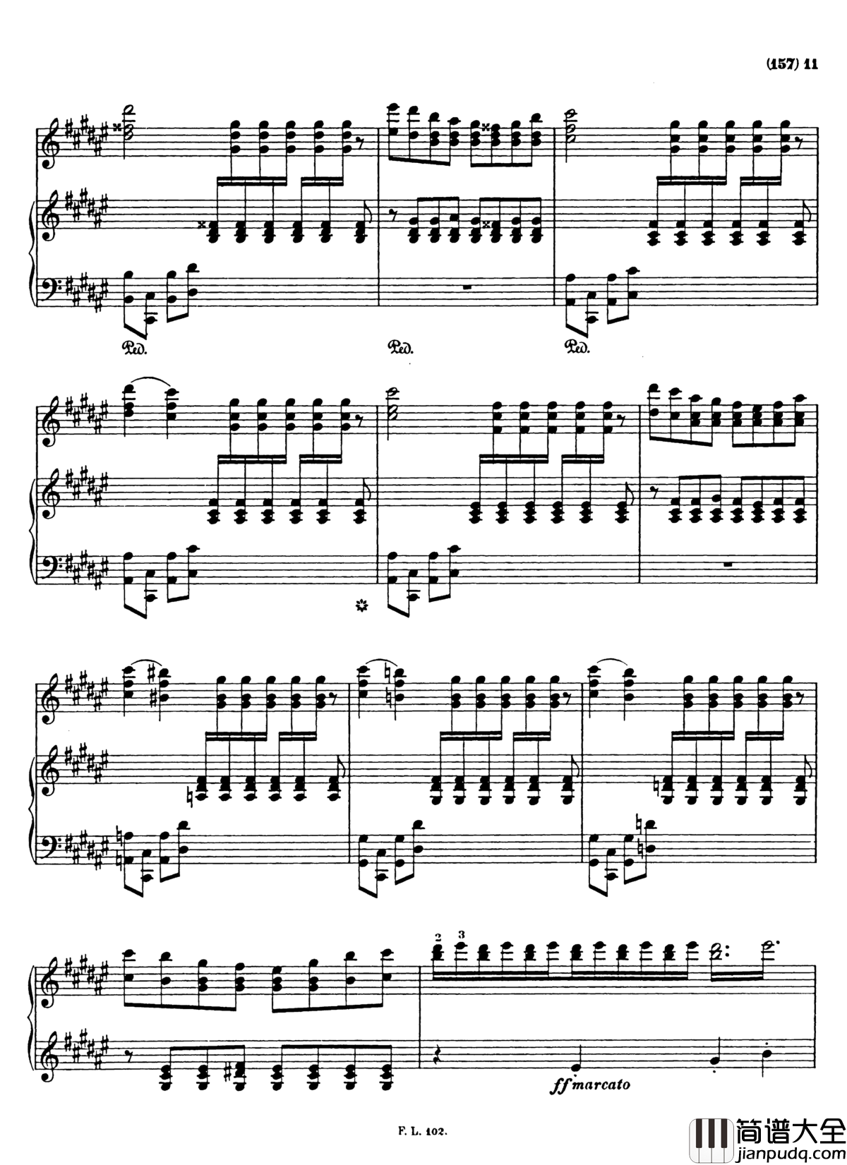 梅菲斯特圆舞曲__第三首_S.216钢琴谱_李斯特