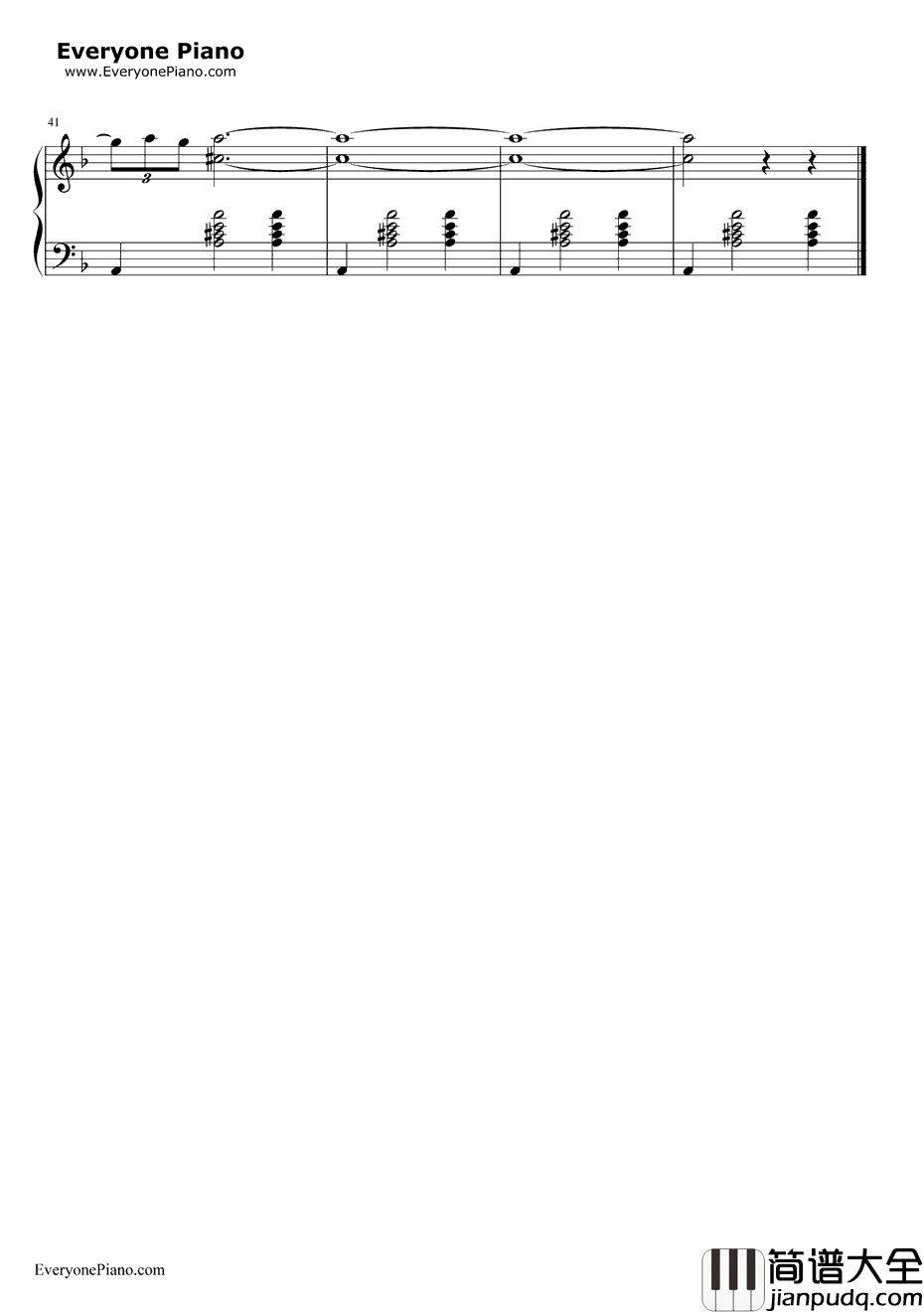 拯救钢琴谱_孙楠_爱我你怕了吗片头曲