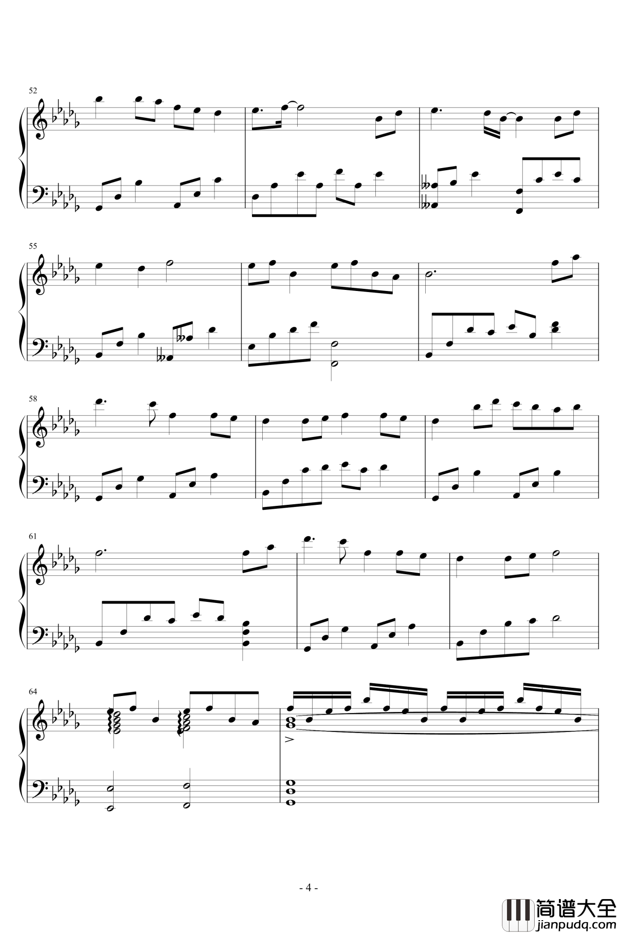 大鱼钢琴谱__大鱼海棠_印象曲_大鱼海棠_周深