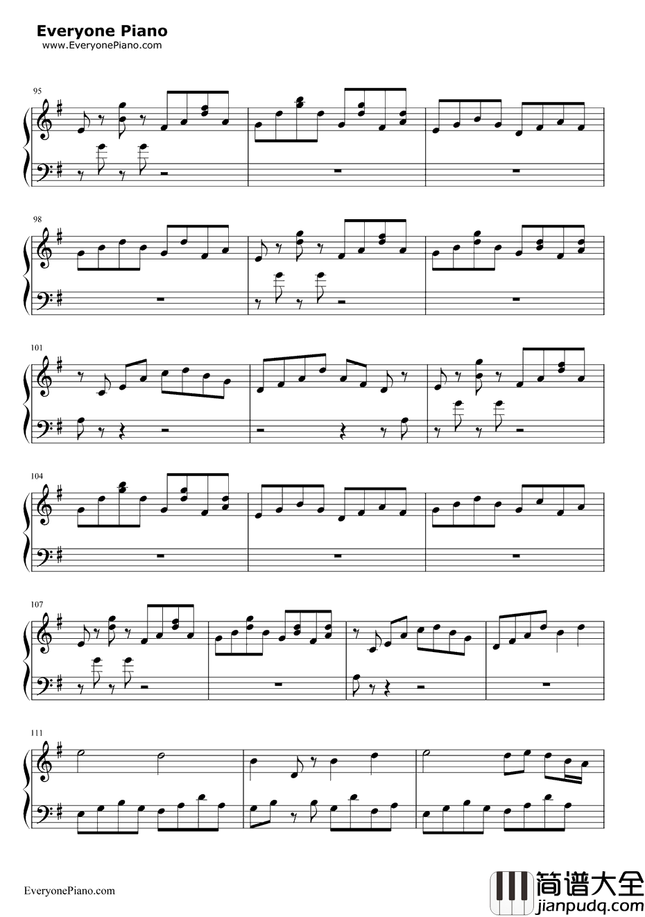 夜莺钢琴谱_雅尼Yanni_Nightingale