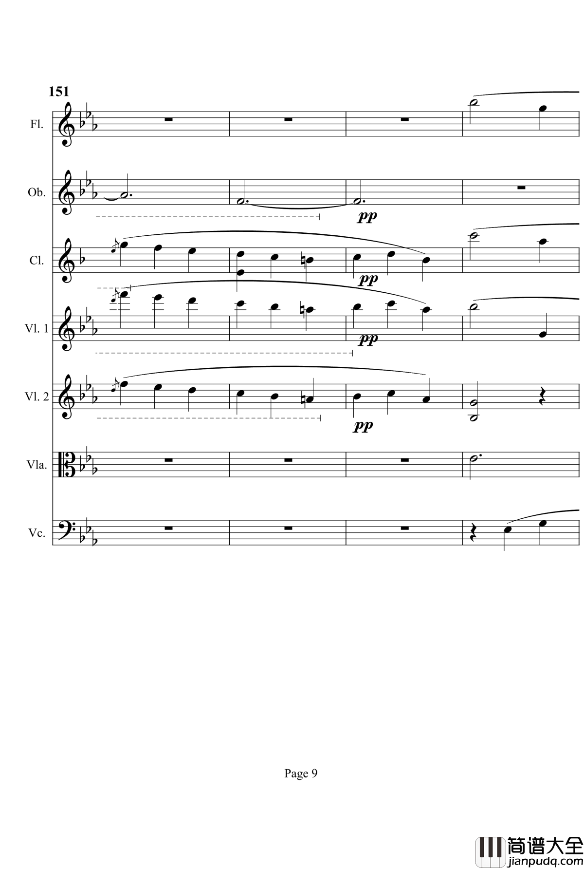奏鸣曲之交响钢琴谱_第4首_Ⅲ_贝多芬_beethoven