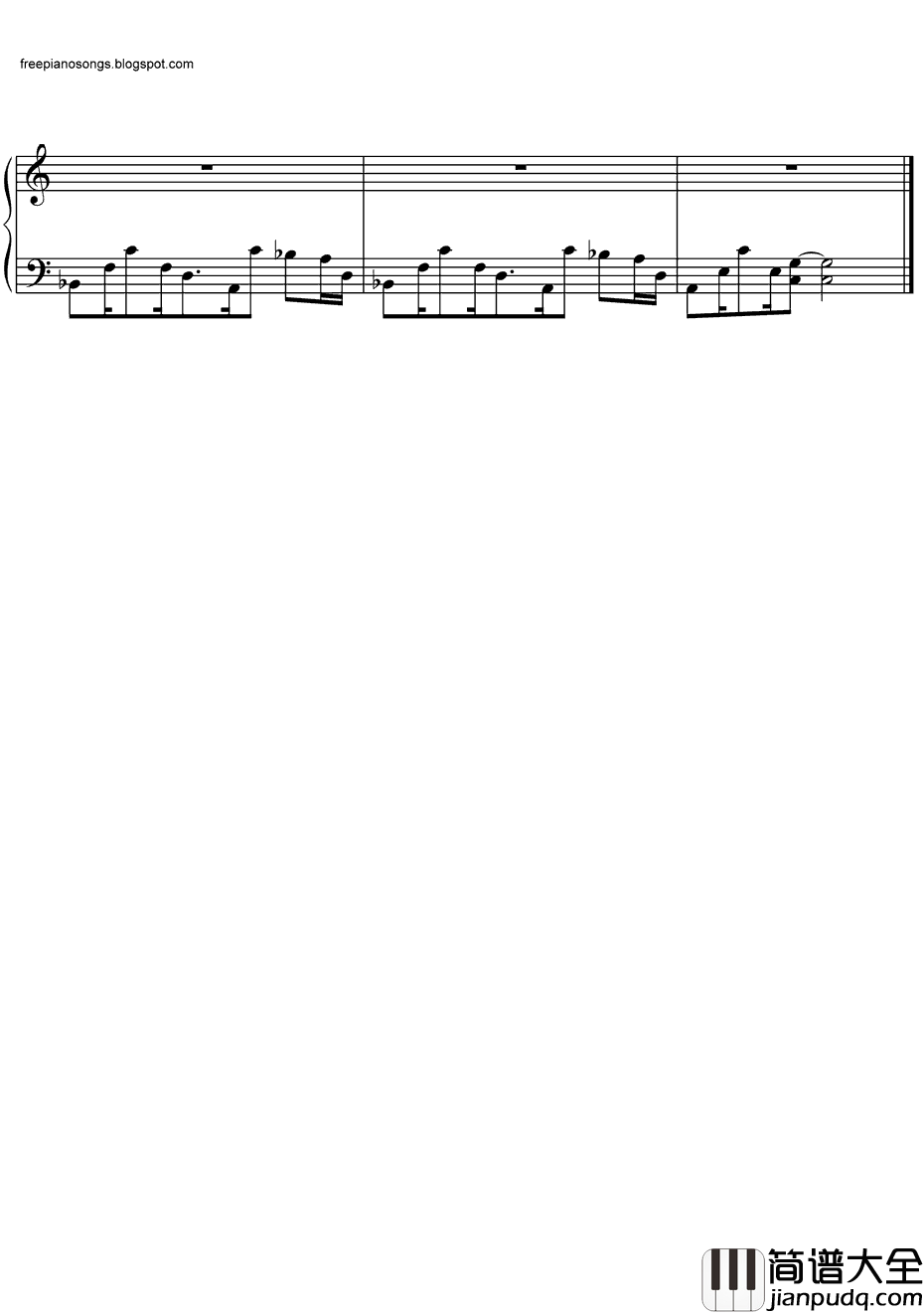 NeverTooLate钢琴谱_ThreeDaysGrace