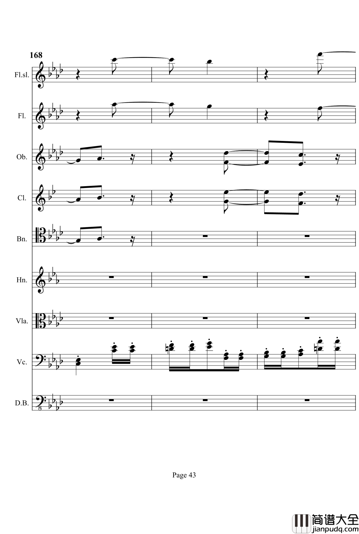 奏鸣曲之交响钢琴谱_第12首_Ⅰ_贝多芬_beethoven