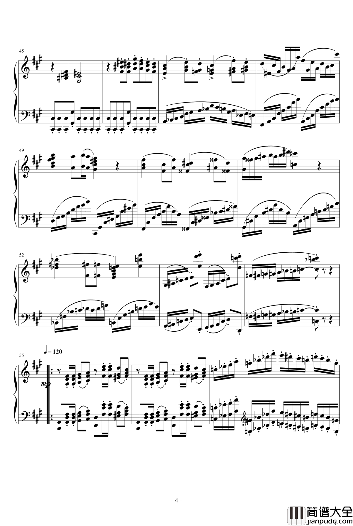 小温狂想曲_2.6钢琴谱_一个球