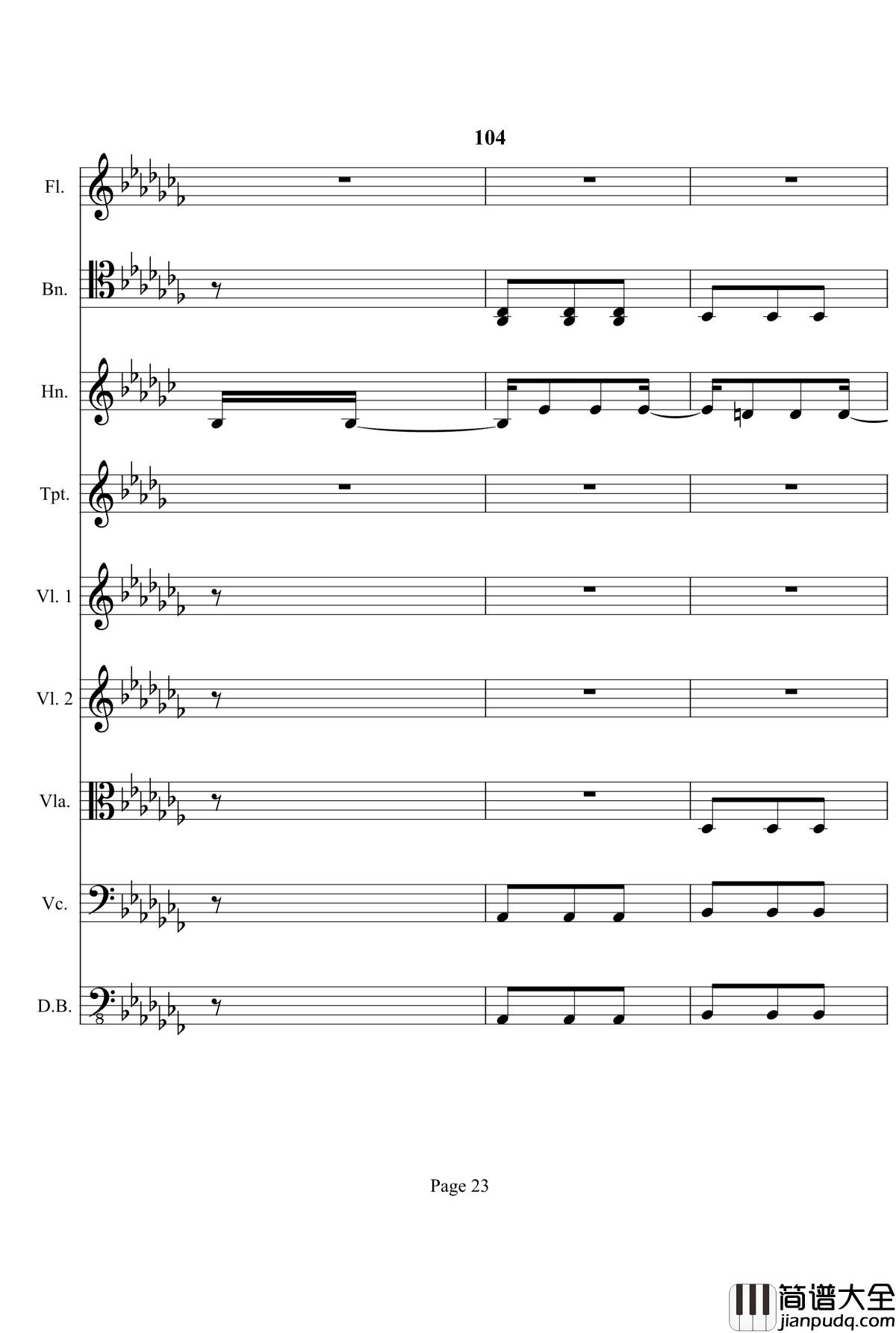 奏鸣曲之交响钢琴谱_第12首_Ⅰ_贝多芬_beethoven