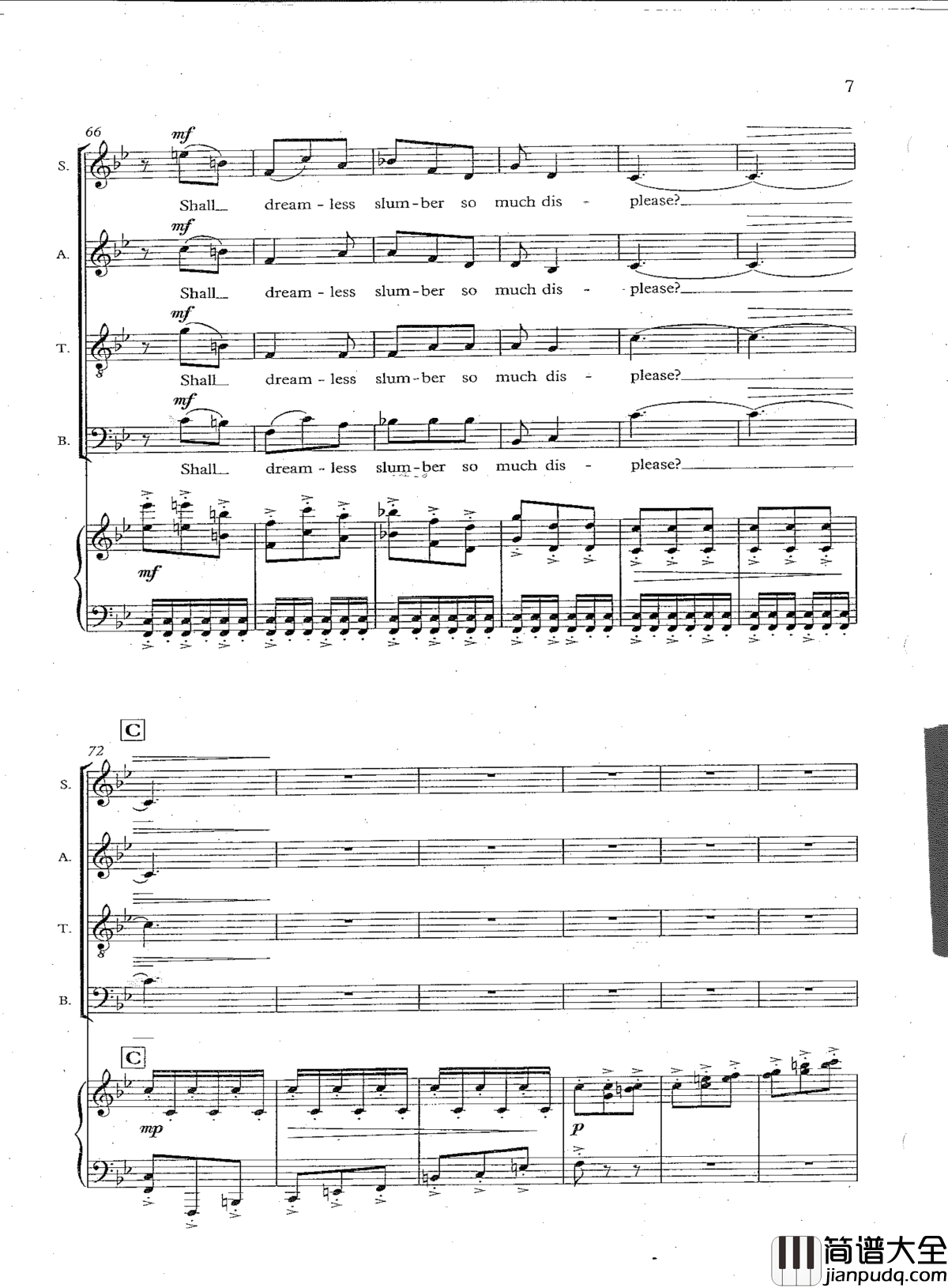 Tarik_ORegan钢琴谱_Triptych合唱谱Threnody