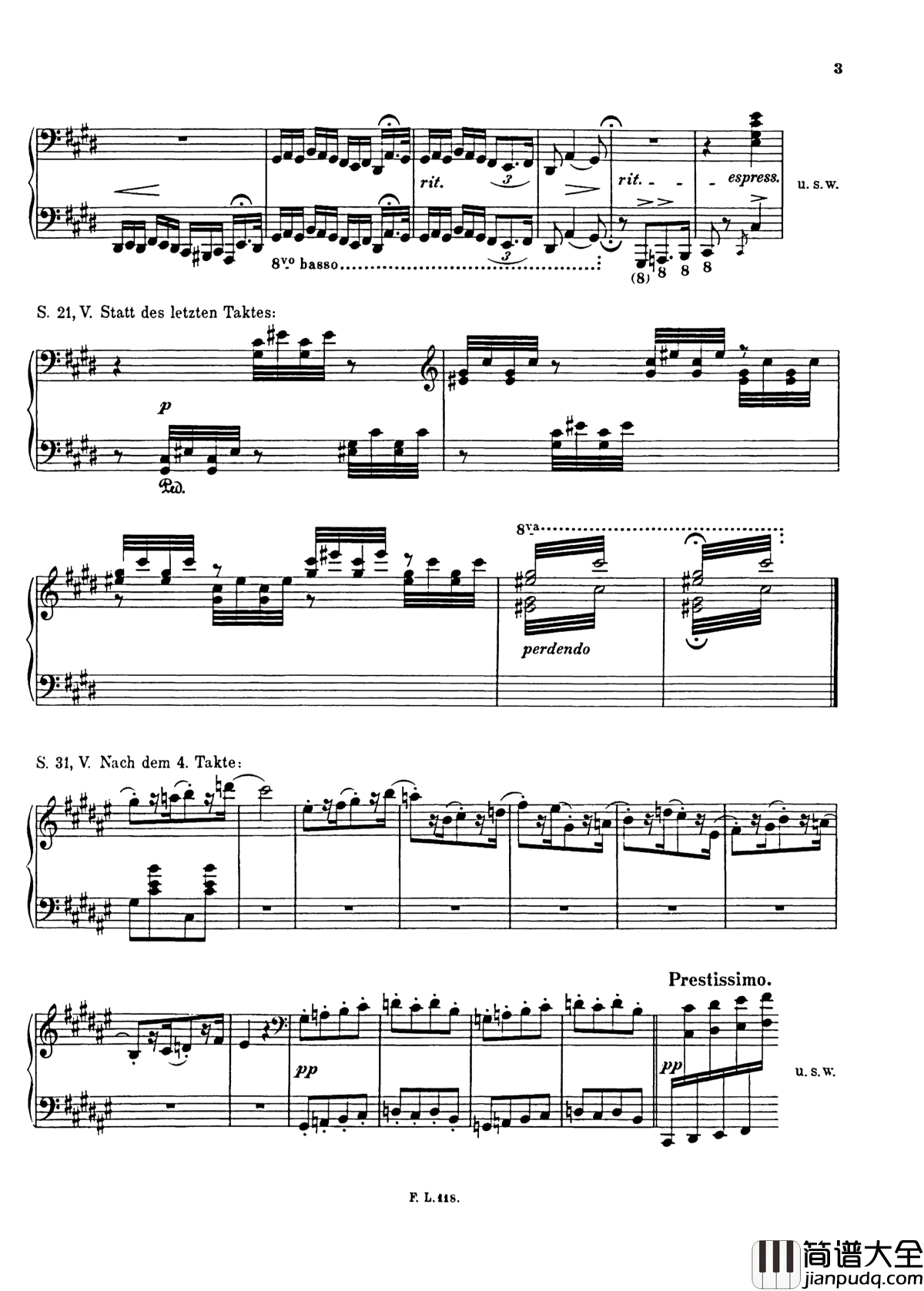 匈牙利狂想曲第二号钢琴谱_Hungarian_Rhapsody,_S._244___No._2_in_C_Sharp_Minor_李斯特