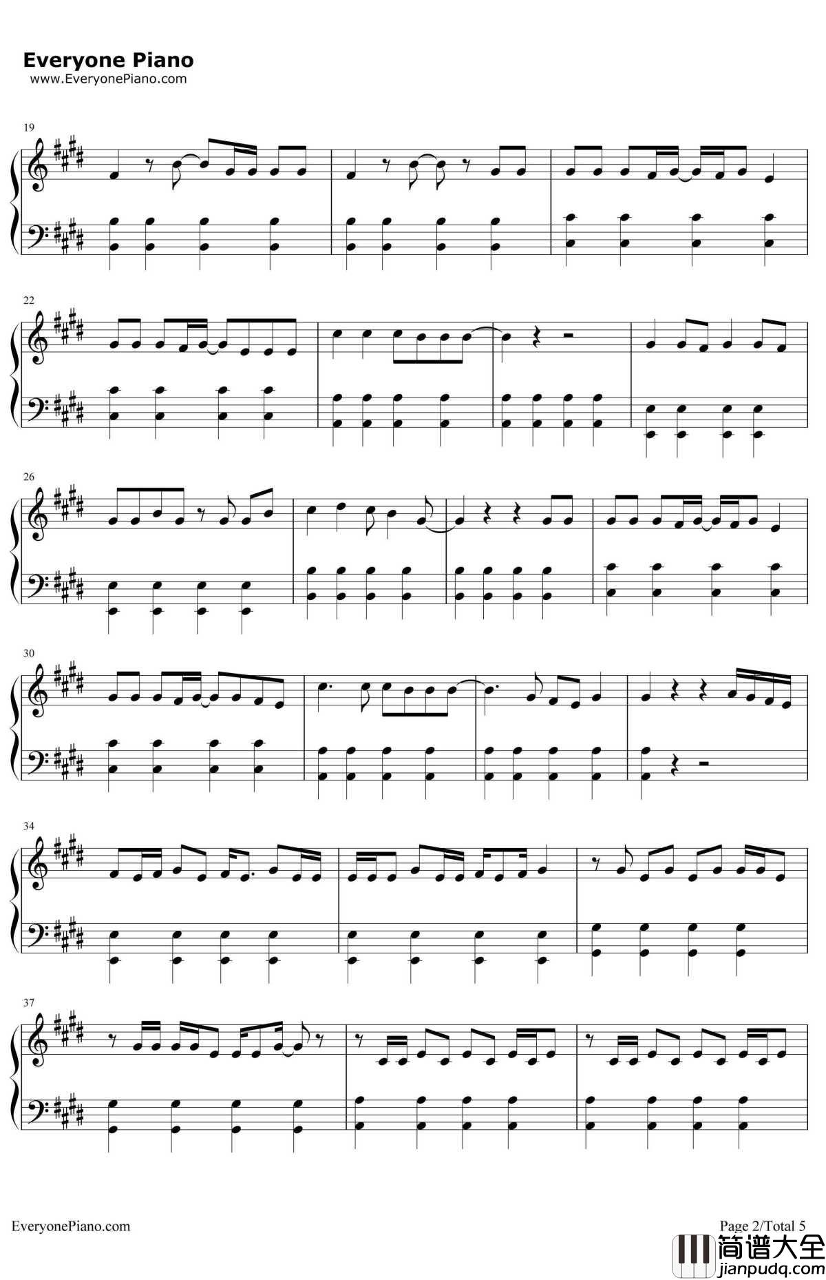 KNOCK_KNOCK钢琴谱_TWICE