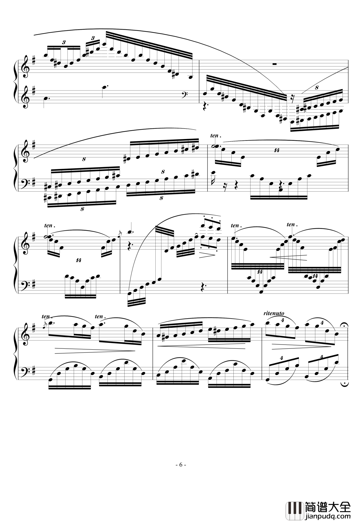 小随想曲钢琴谱_西贝柳斯