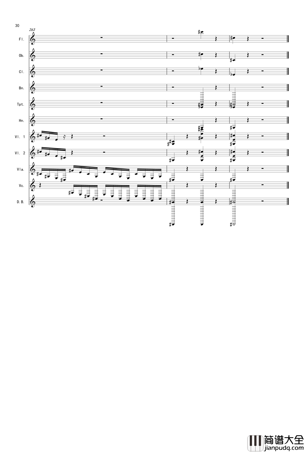 奏鸣曲之交响第14首Ⅲ钢琴谱_贝多芬_beethoven
