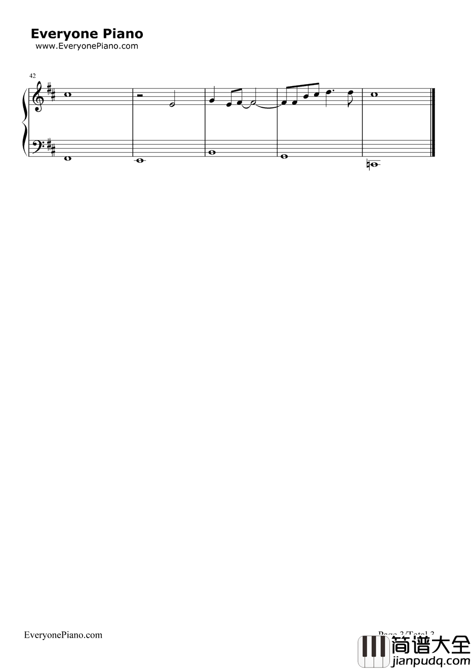 Sonne钢琴谱_Rammstein