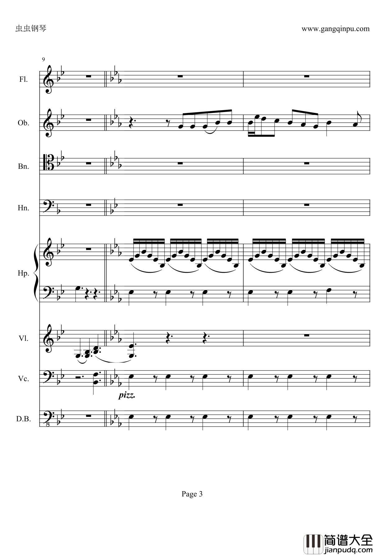 奏鸣曲之交响钢琴谱_第25首_Ⅱ_贝多芬_beethoven