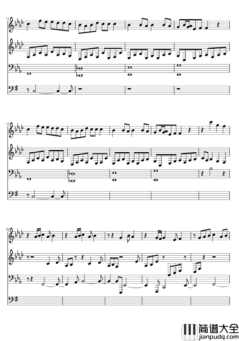 Tum_Hi_Ho钢琴谱_ArijitSingh_你是唯一_爱曲2插曲
