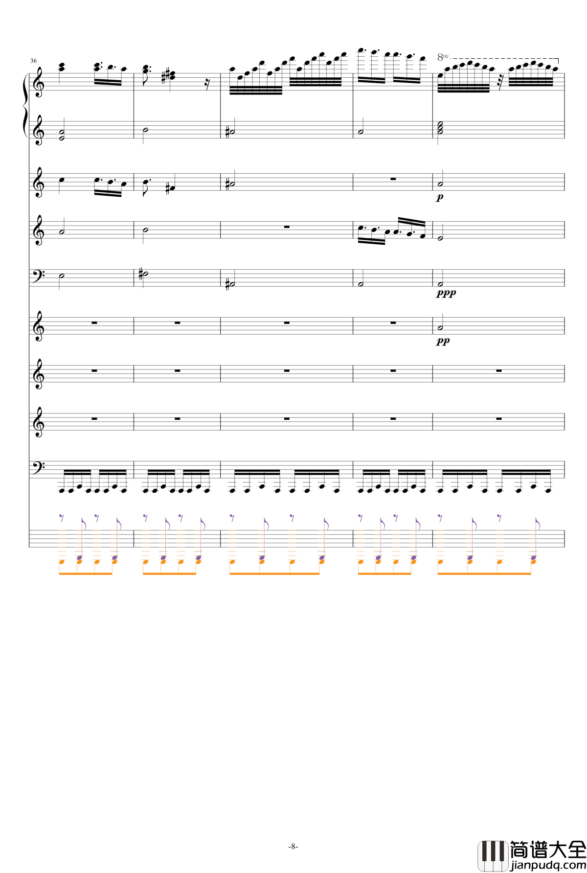 巴兰榭狂想曲钢琴谱_卓越之剑_总谱