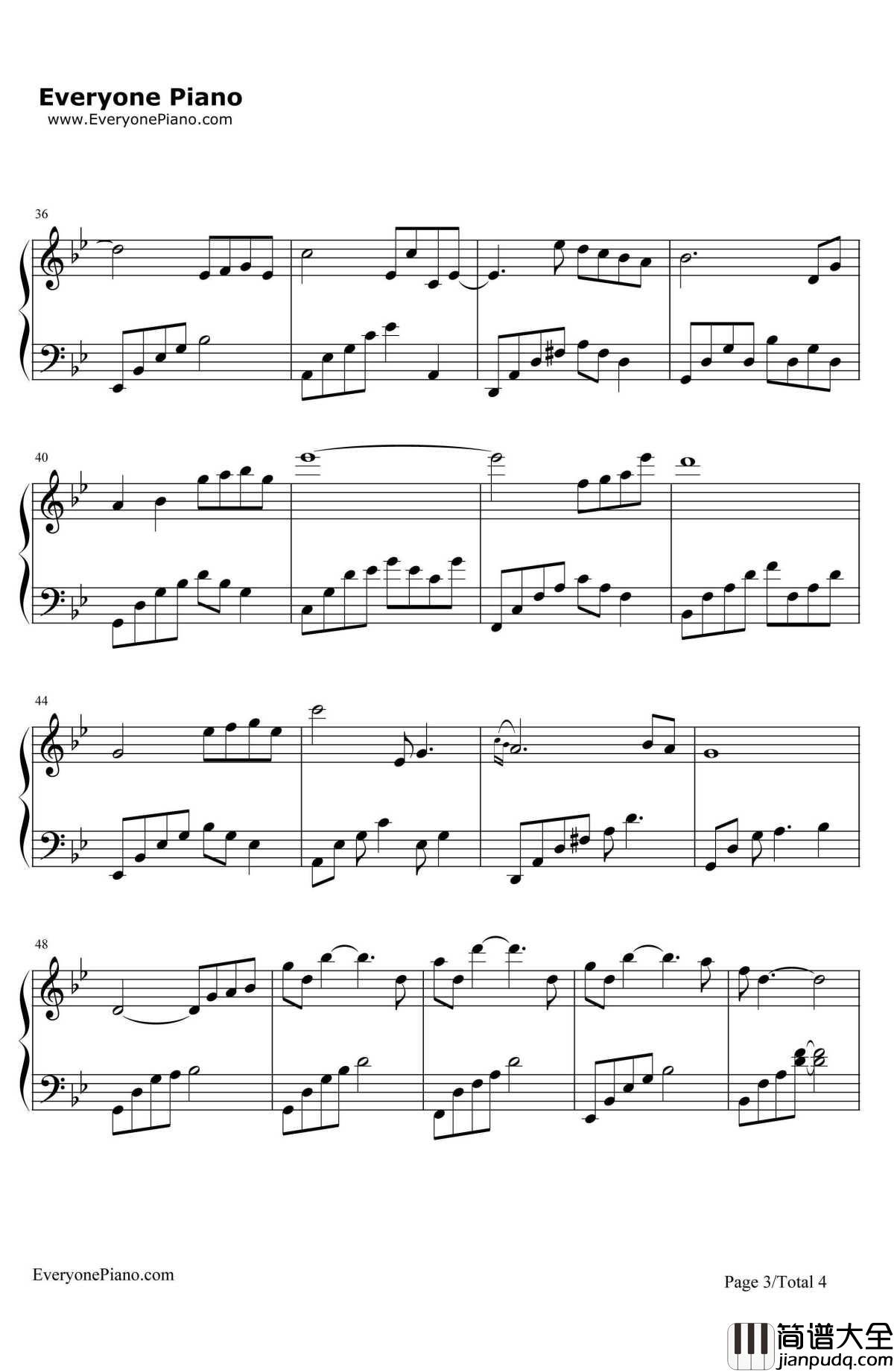 一封家书钢琴谱_石进_夜的钢琴曲