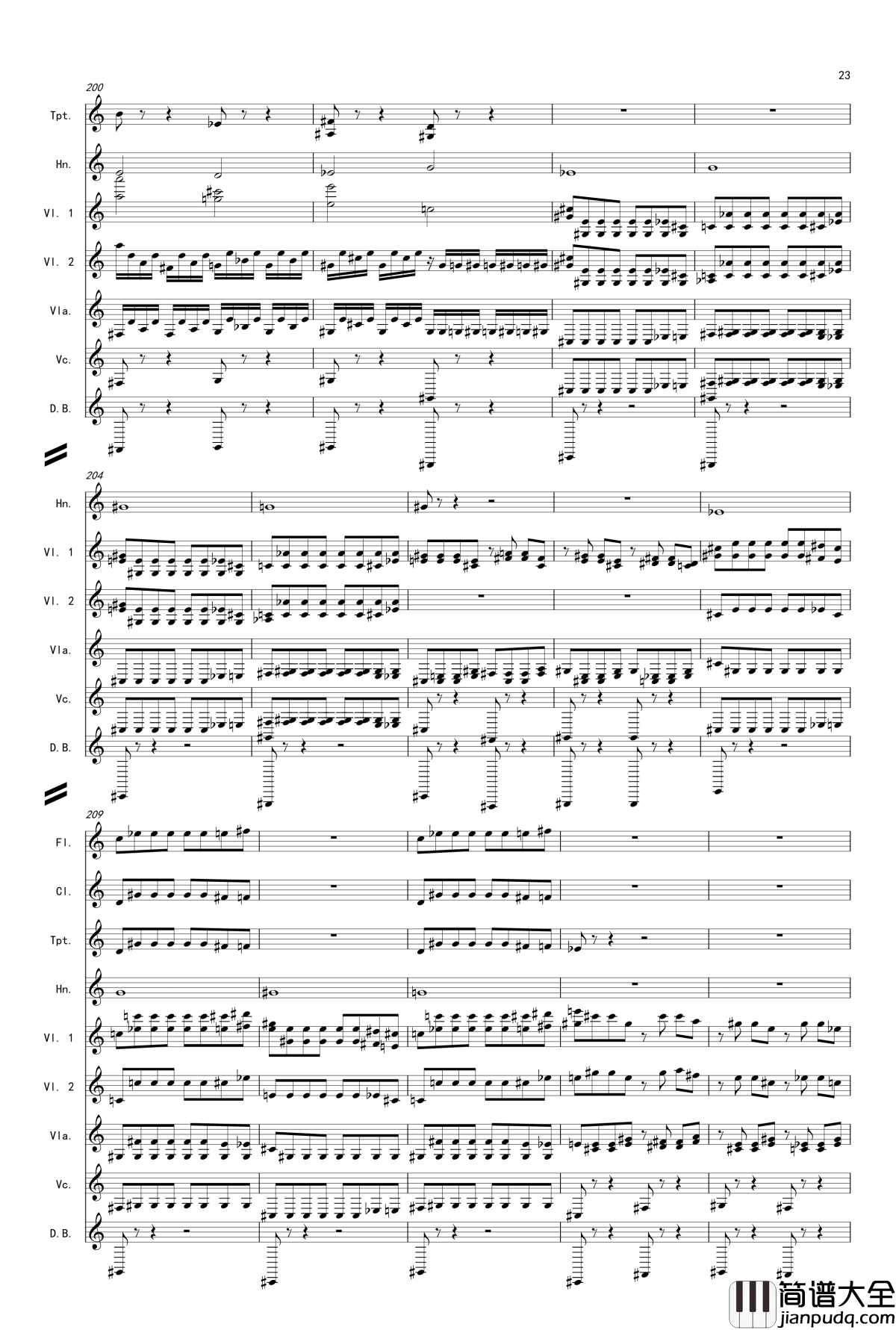 奏鸣曲之交响第14首Ⅲ钢琴谱_贝多芬_beethoven