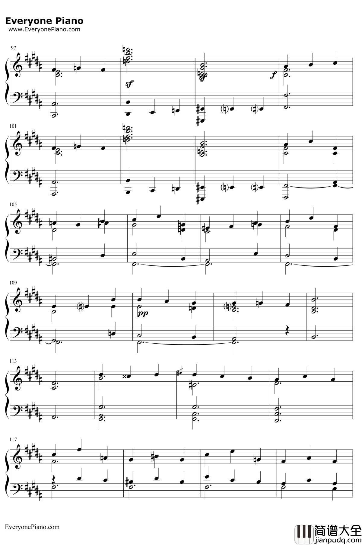 b小调第九钢琴奏鸣曲钢琴谱_车尔尼