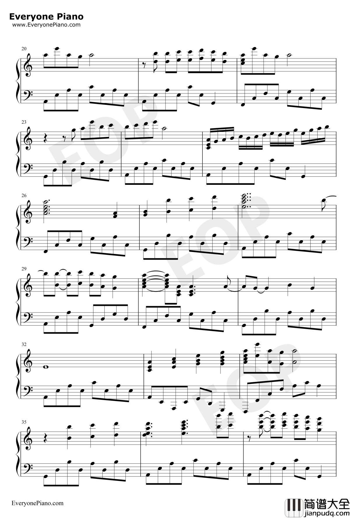 潮鸣钢琴谱_折戸伸治_CLANNAD插曲