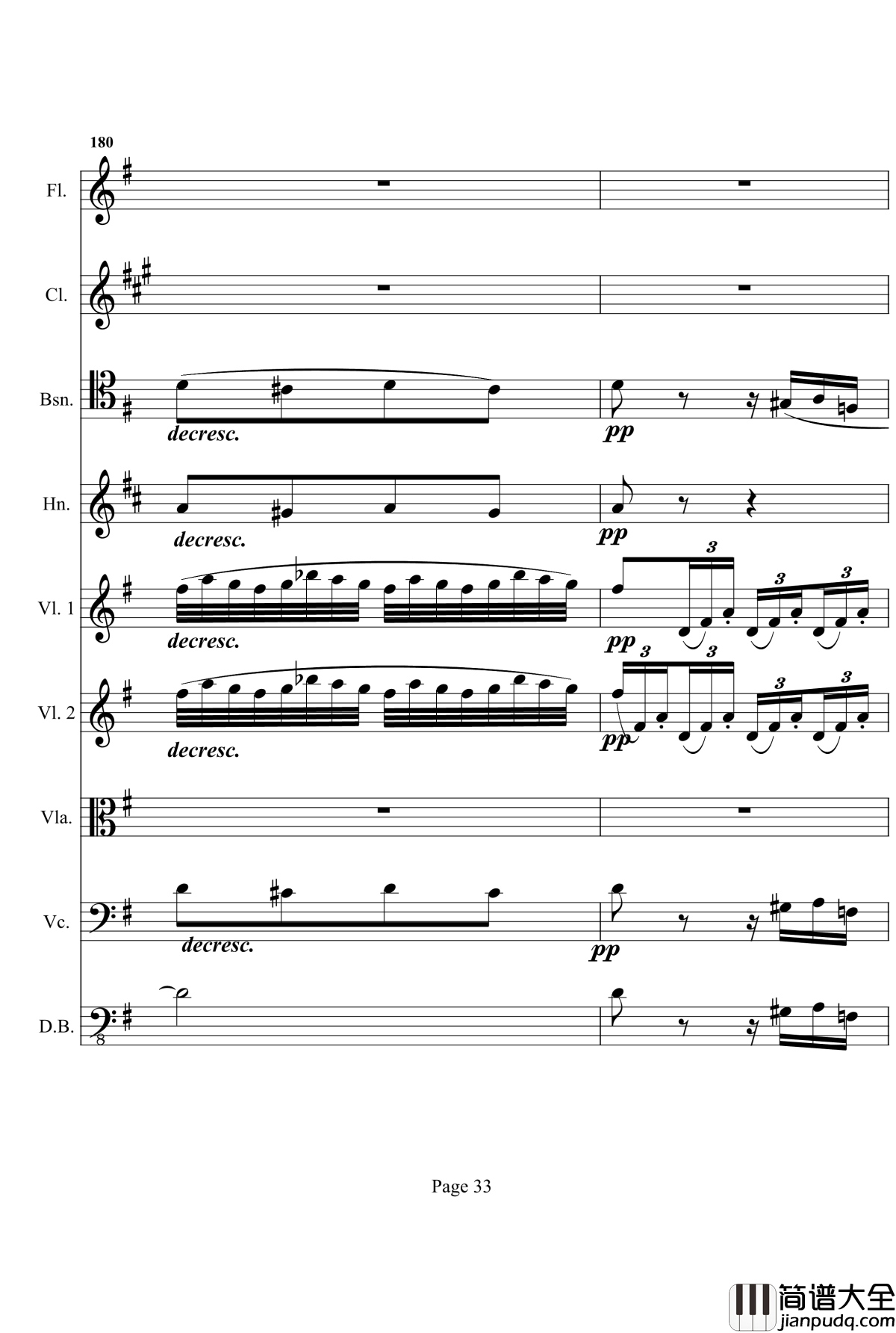 奏鸣曲之交响钢琴谱__第十首_Ⅰ_贝多芬_beethoven