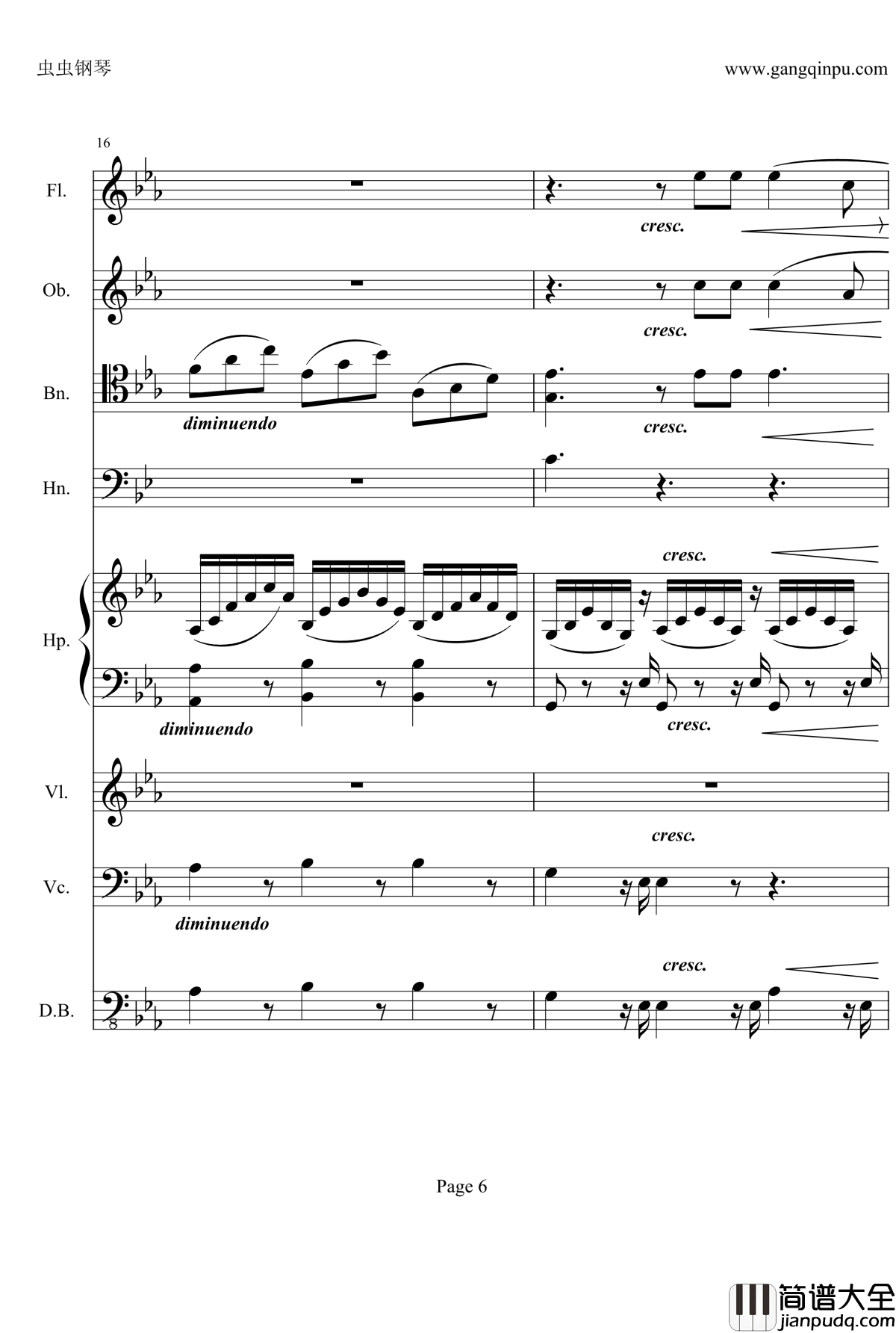 奏鸣曲之交响钢琴谱_第25首_Ⅱ_贝多芬_beethoven