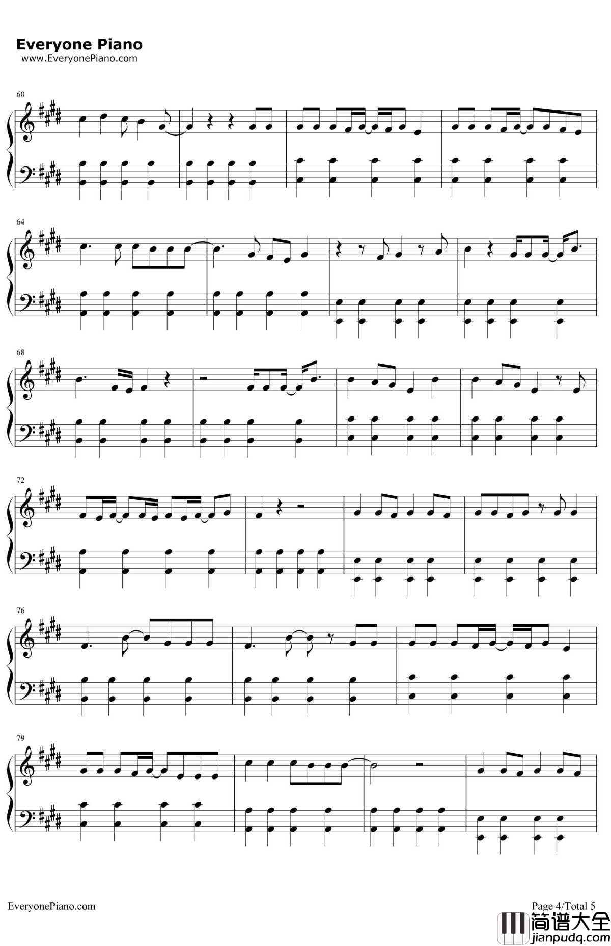 KNOCK_KNOCK钢琴谱_TWICE