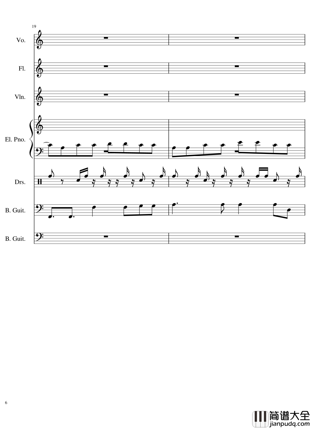 Intro钢琴谱_The_xx