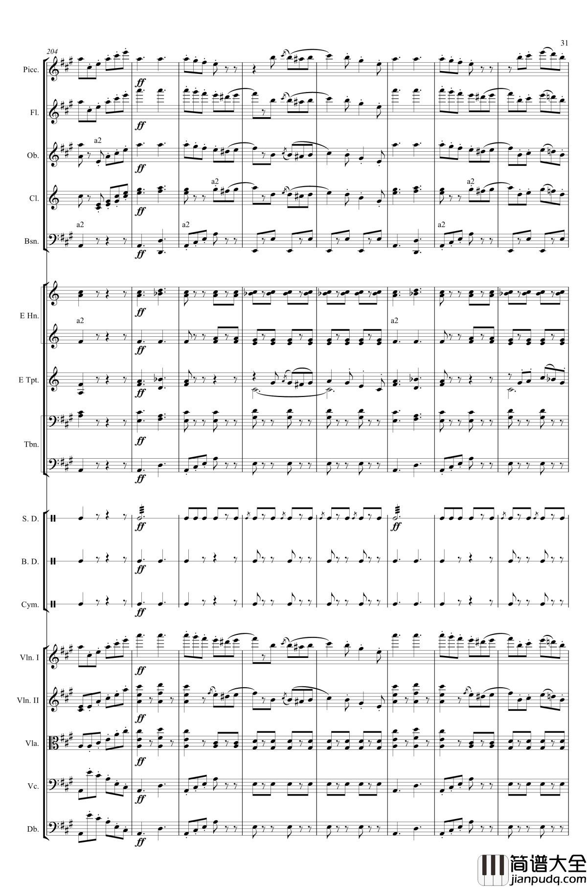 轻骑兵序曲钢琴谱_Franz_von_Suppe