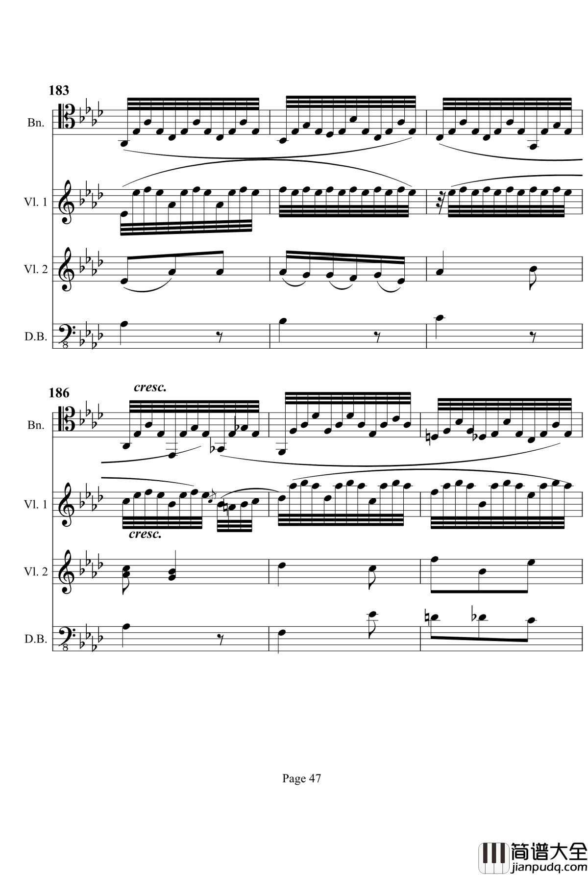 奏鸣曲之交响钢琴谱_第12首_Ⅰ_贝多芬_beethoven