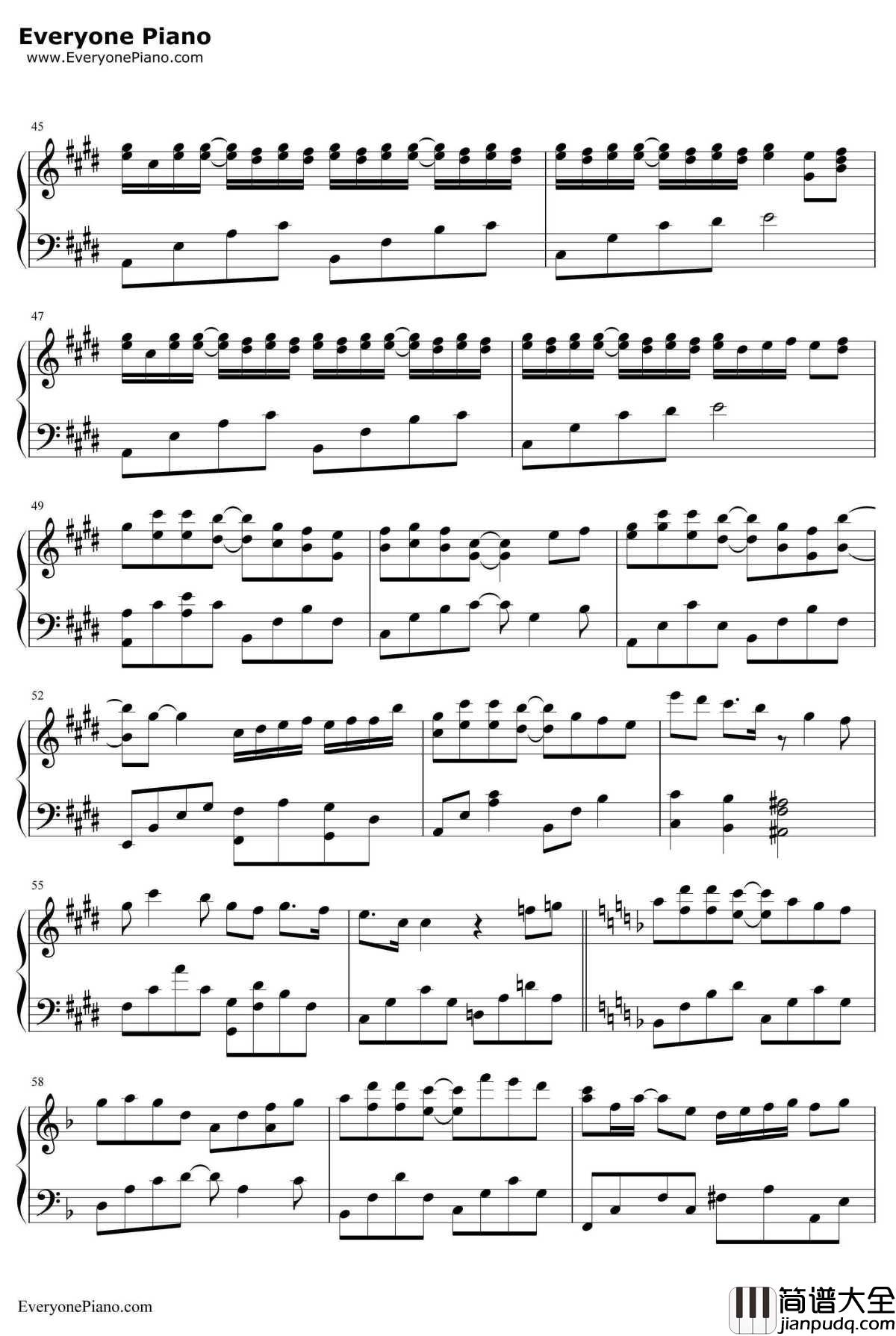 芊芊钢琴谱__回音哥