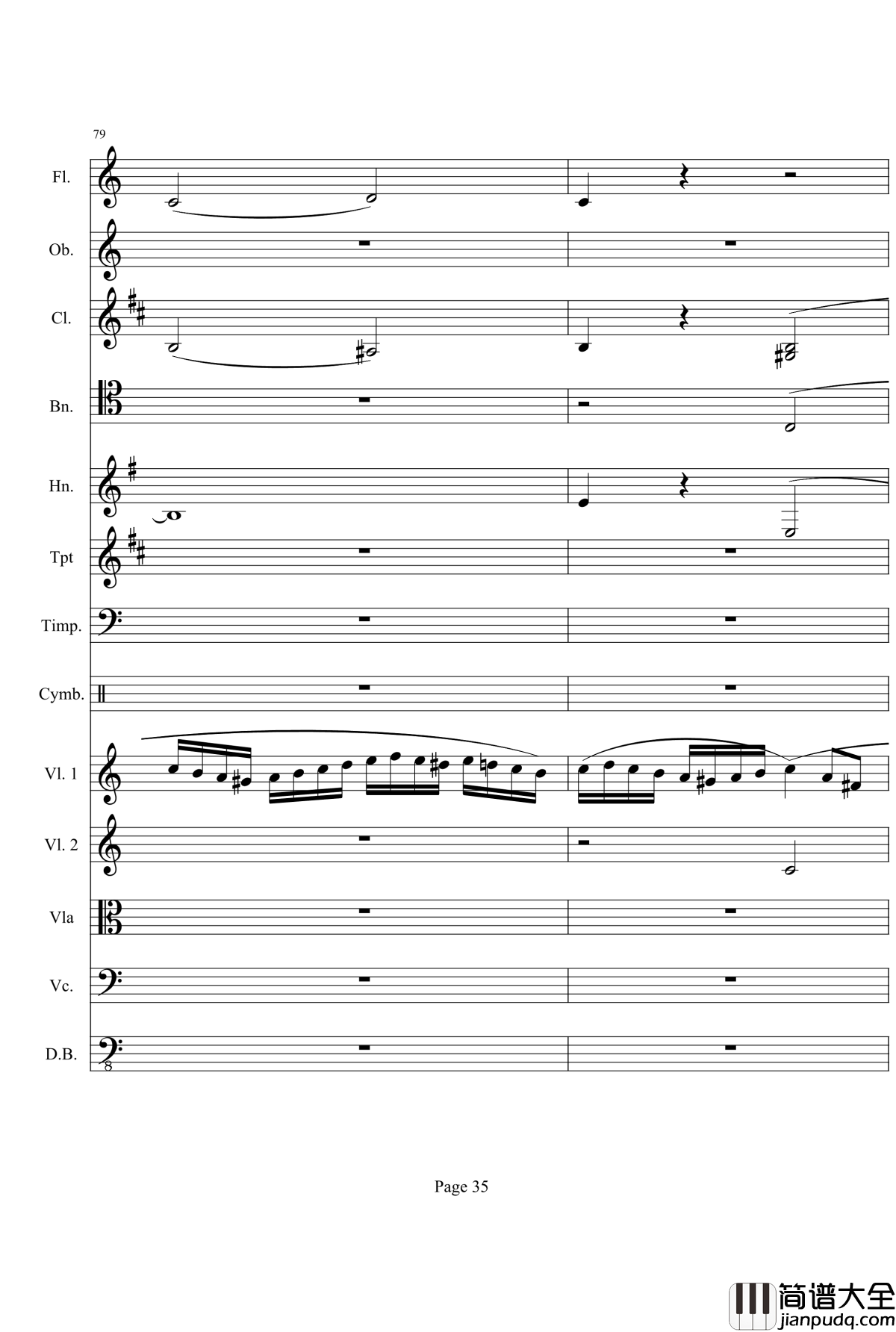 奏鸣曲之交响钢琴谱_第21_Ⅰ_贝多芬_beethoven