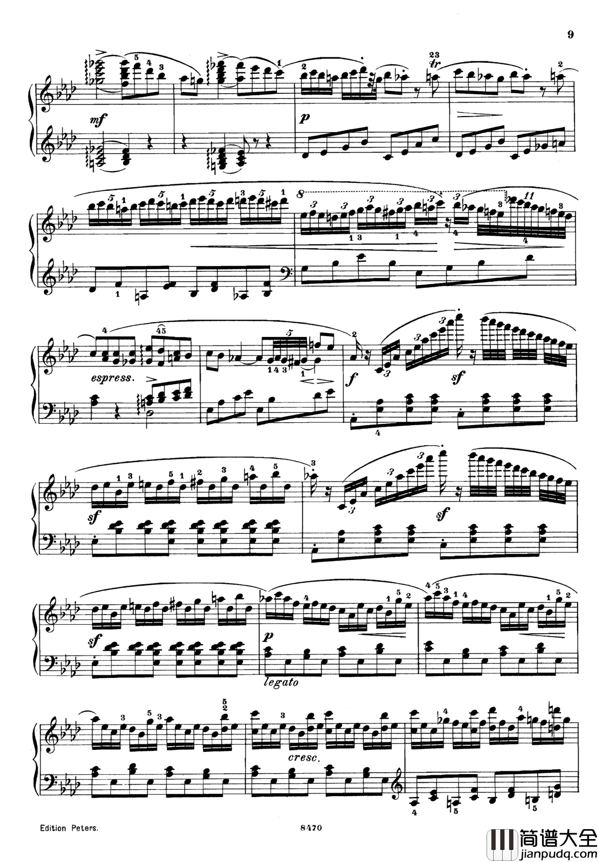 升c小调第三钢琴协奏曲Op.55钢琴谱_克里斯蒂安_里斯