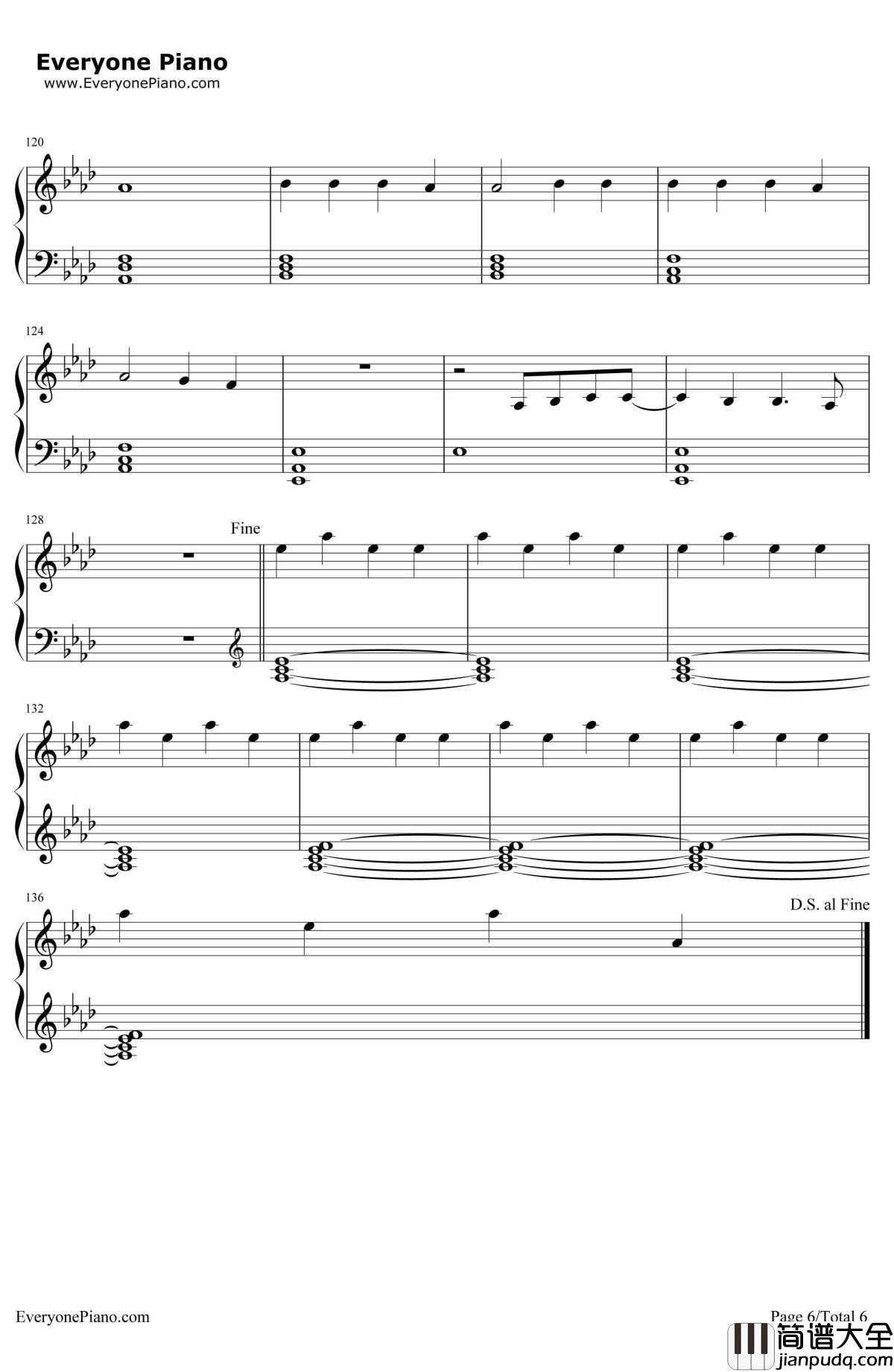 Love_Me_Like_You_Do钢琴谱_EllieGoulding_五十度灰主题曲