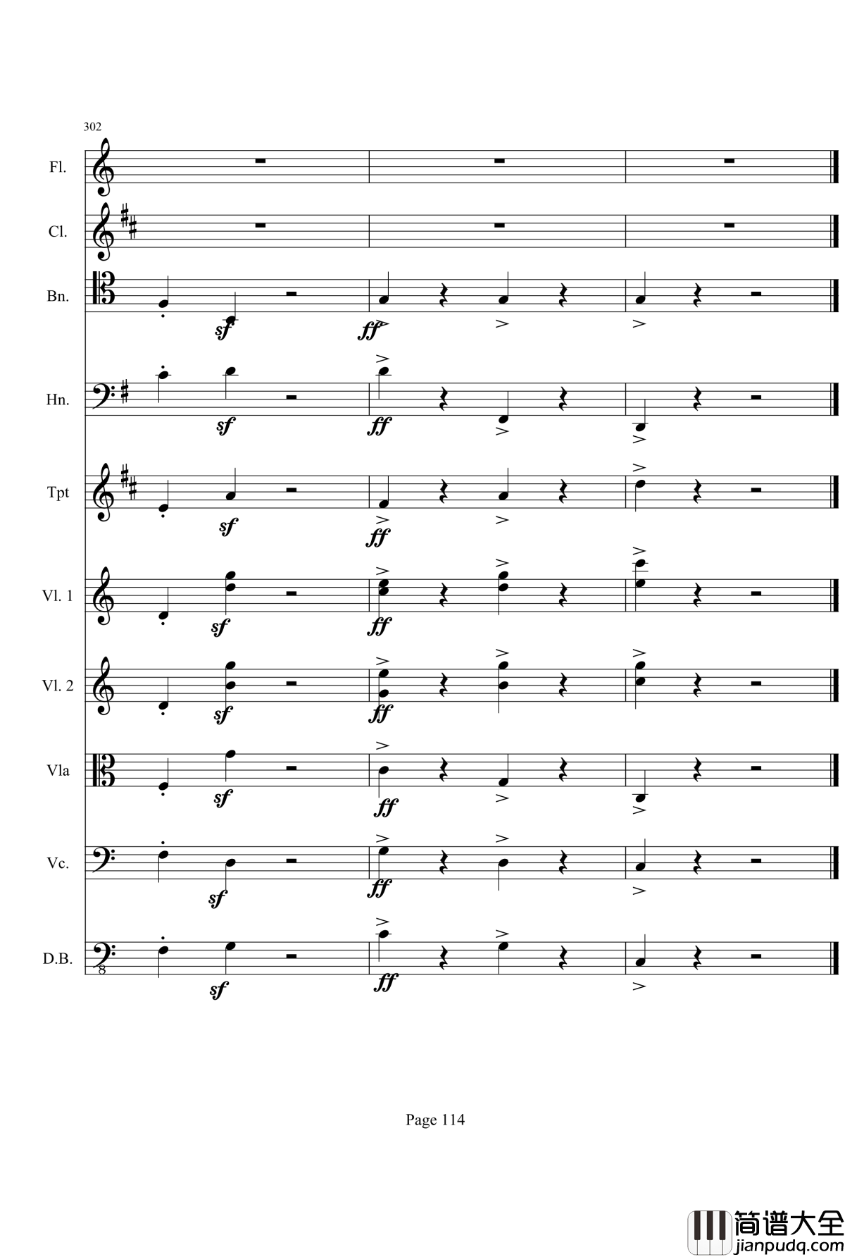 奏鸣曲之交响钢琴谱_第21首_Ⅰ_贝多芬_beethoven