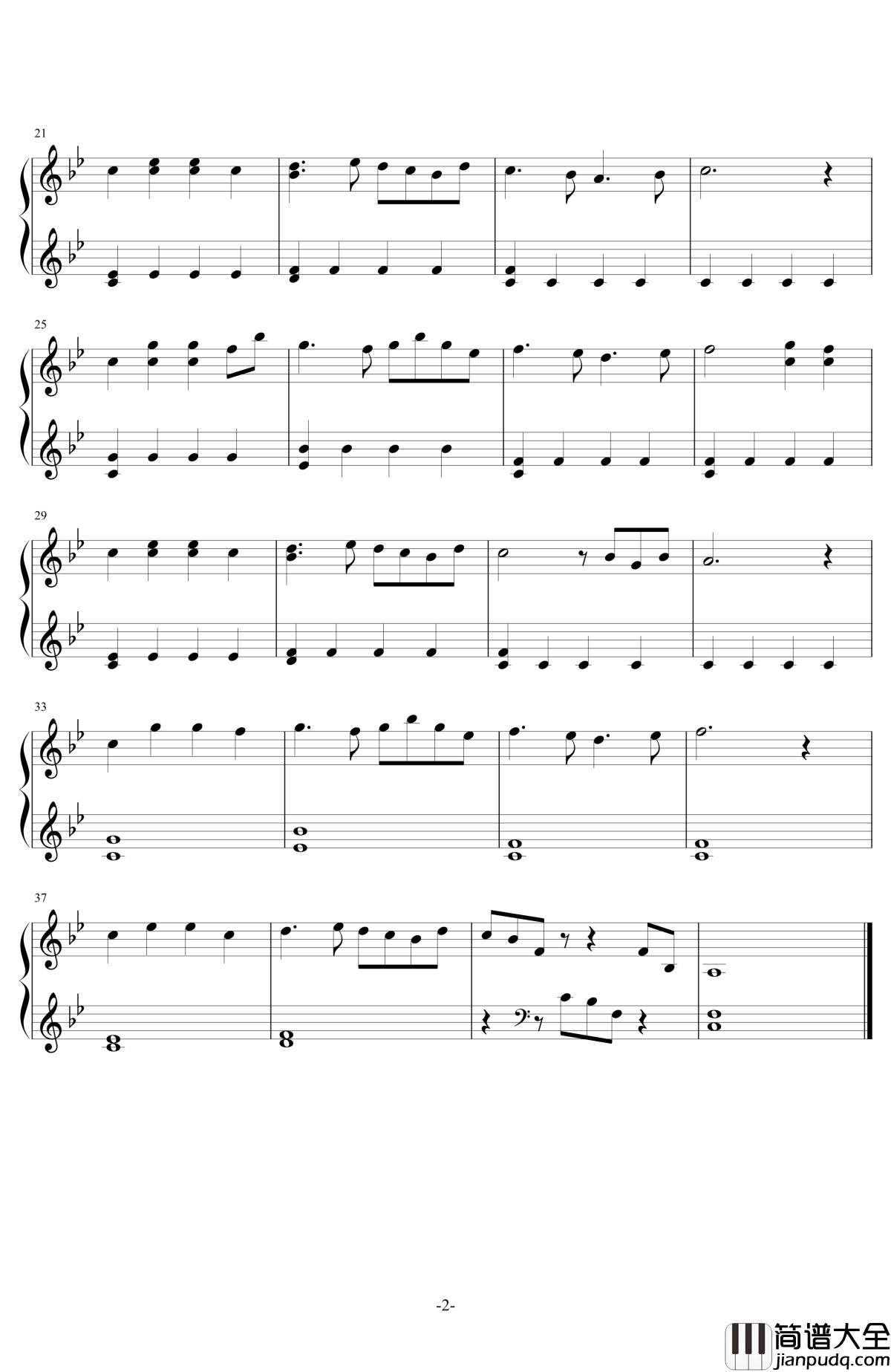The_piano钢琴谱_跳舞的线