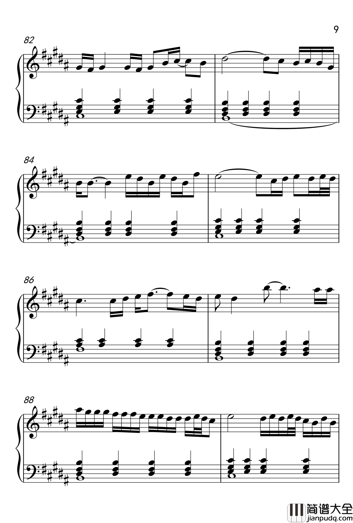 November_Rain_钢琴谱_枪炮玫瑰乐队