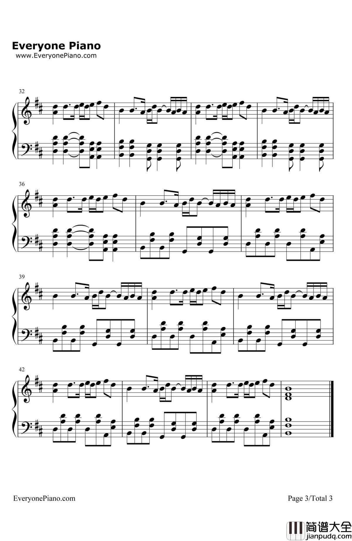 Wake_Me_Up钢琴谱_Avicii