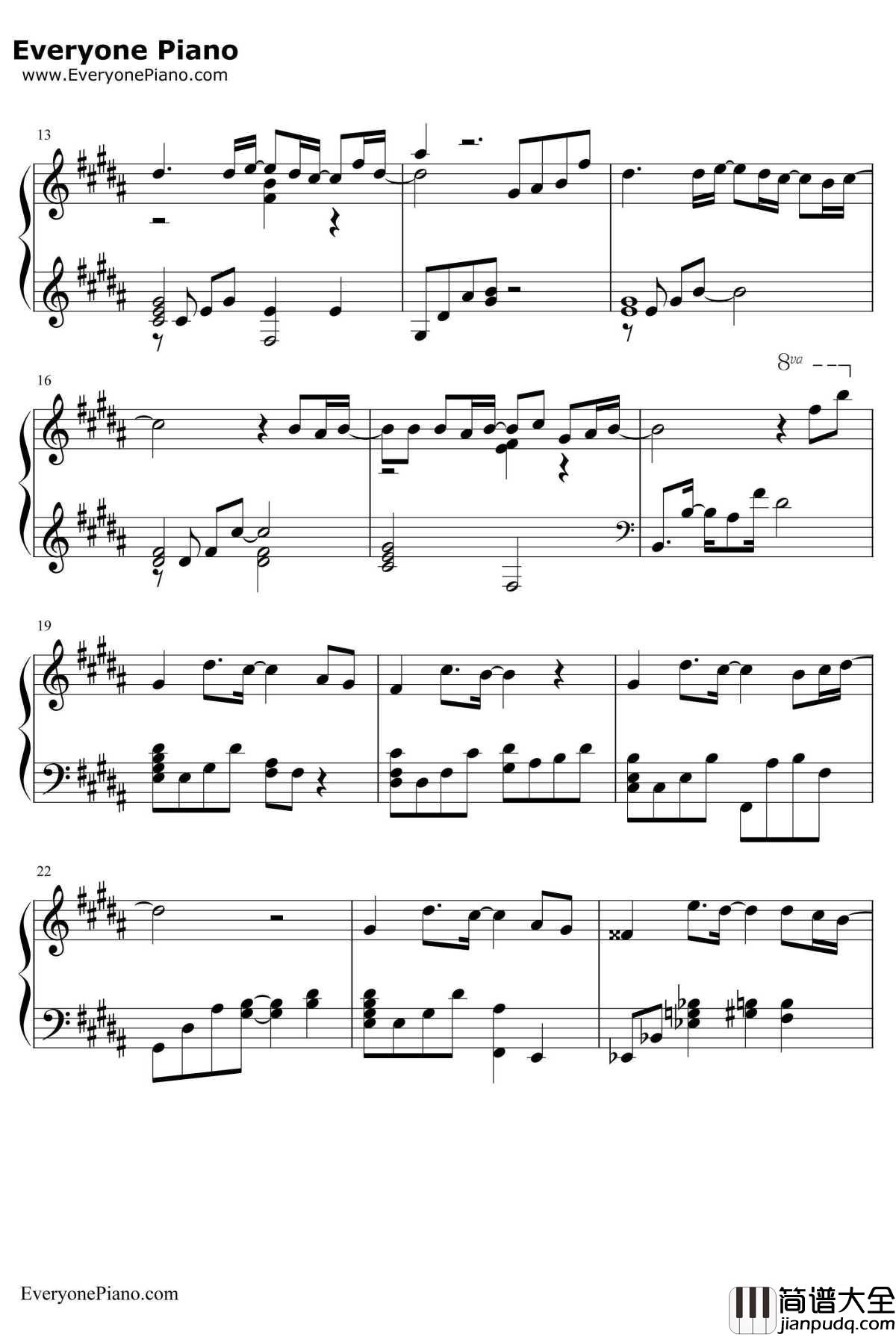 Only_Human钢琴谱_K（姜尹成）_一公升眼泪主题曲